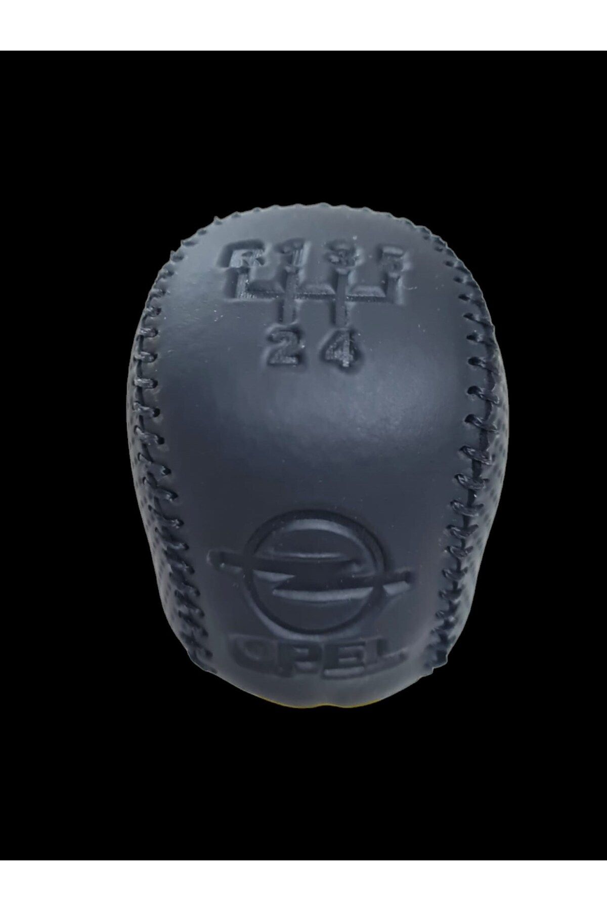 OEM-Opel Vectra C shift knob leather stitched 5 forward 2