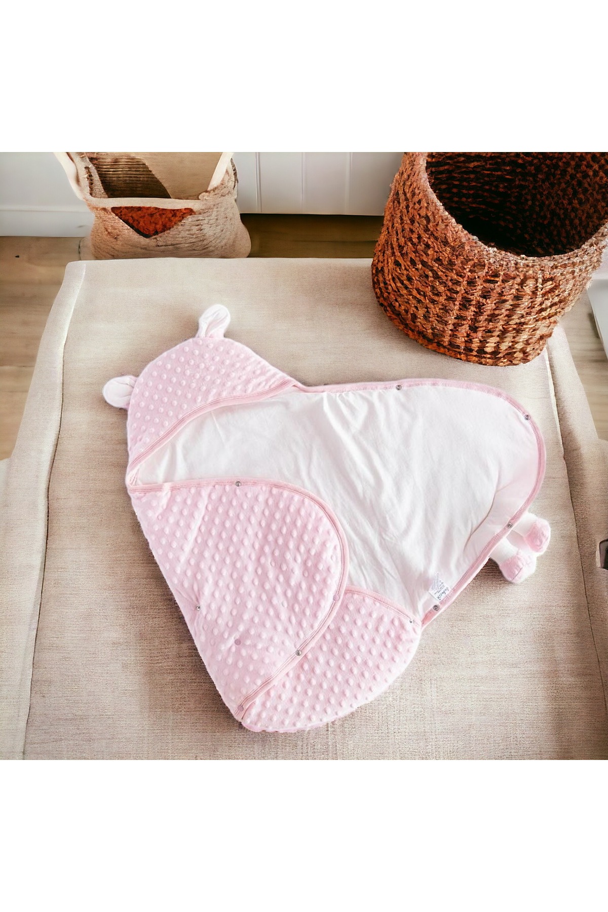 Genel Markalar Büyük Doğum Seti (10’LU HASTANE ÇIKIŞ,BEBEK ÇANTASI,KUNDAK,BATTANİYE,MENDİL VE ÇORAP SETİ) fotoğrafı 6 (önizleme)