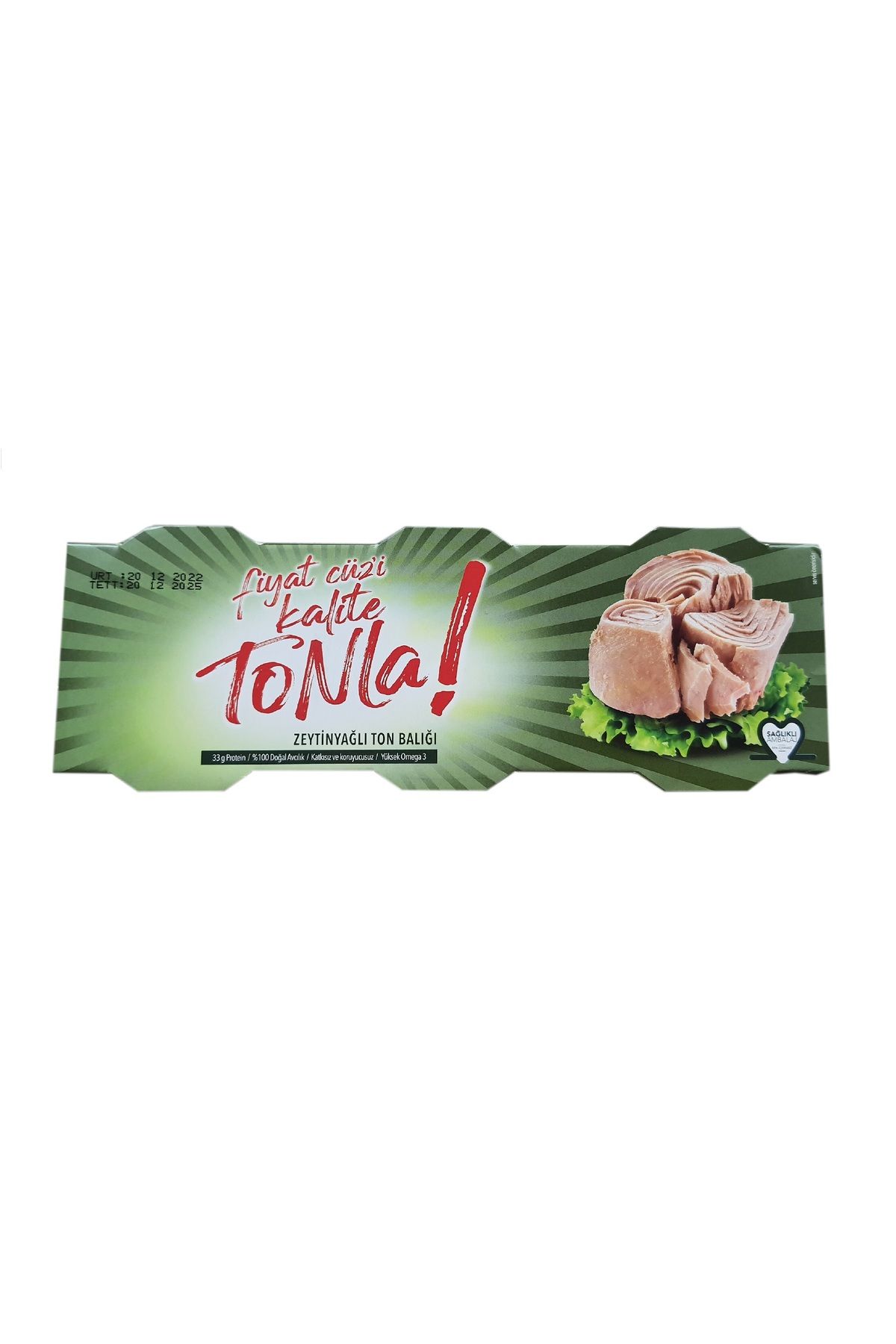 Dola Fiyat Cüz'i Kalite Tonla Zeytinyağlı Ton Balığı 75gx3
