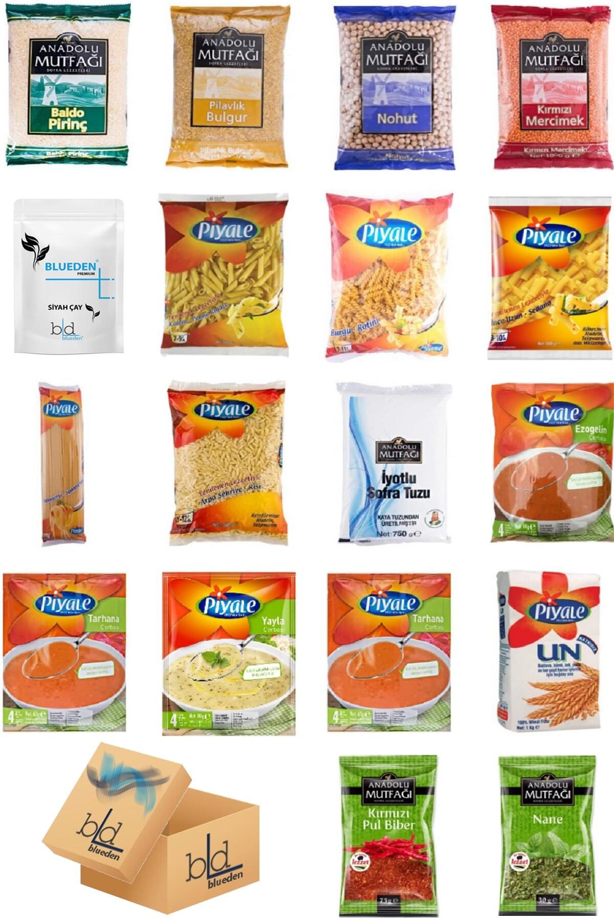 Blueden bd blueden - Ramazan Kumanya Yardım Erzak Kolisi 18 Parça 14 Nolu Paket - Blueden