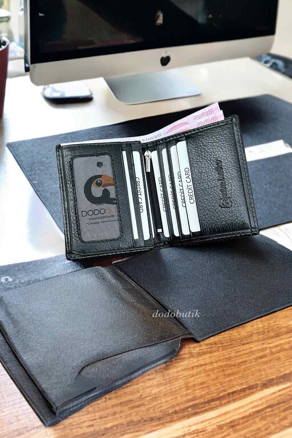 کیف پول مردانه اصلی چرم 8.5 Dodo4men