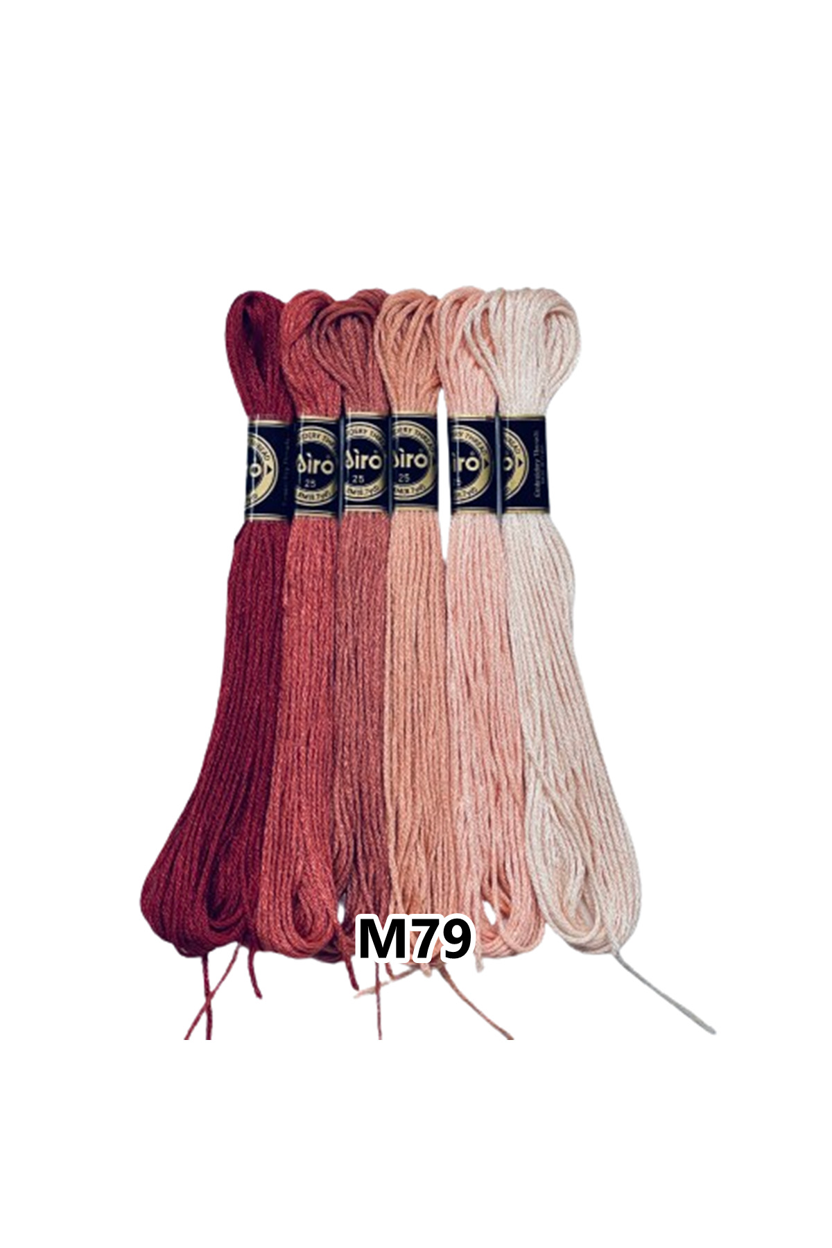 EleganTShoP Airo Muline Etamin Koton Nakış İpi İpliği 6 Adetli Set