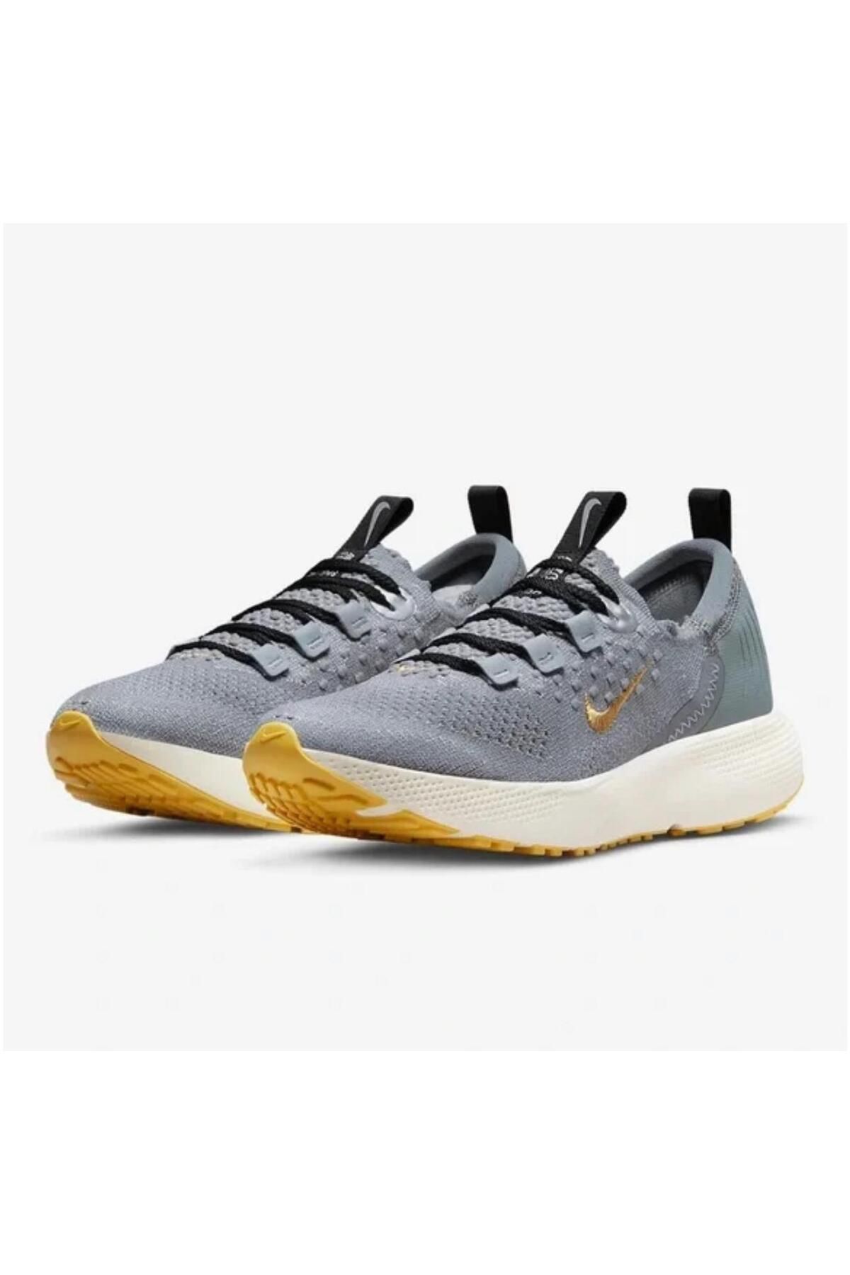 Nike Wmns React Escape Run Flyknit Cool Grey Metallic Gold Coin UN SEX Fiyat Yorumlar Trendyol