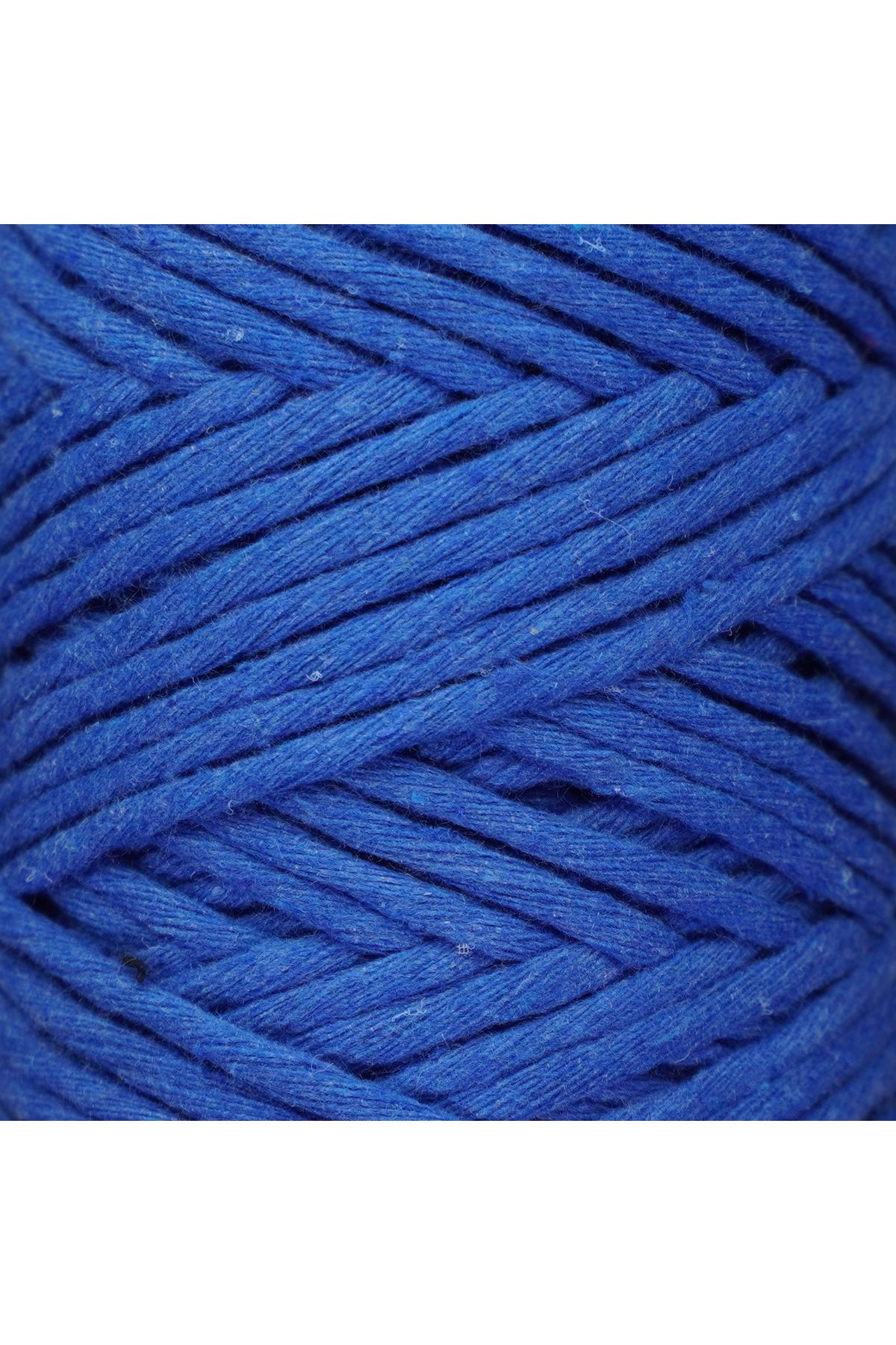 Makromecity-Scalloped Macrame Thread 3mm Scalloped Cotton Macrame Thread Macrame Thread Saks Blue 3