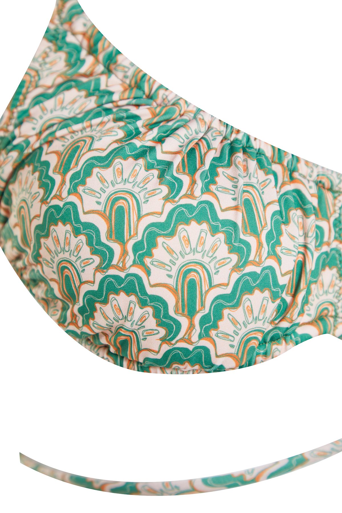 Bikini Set  Women's Ethno–Muster Removable cup Bikini Sets for woman in light green Women’s swimwear