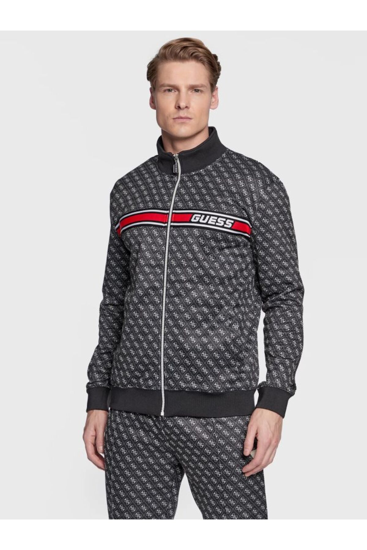 Guess Sweatshirt Black Regular fit Trendyol