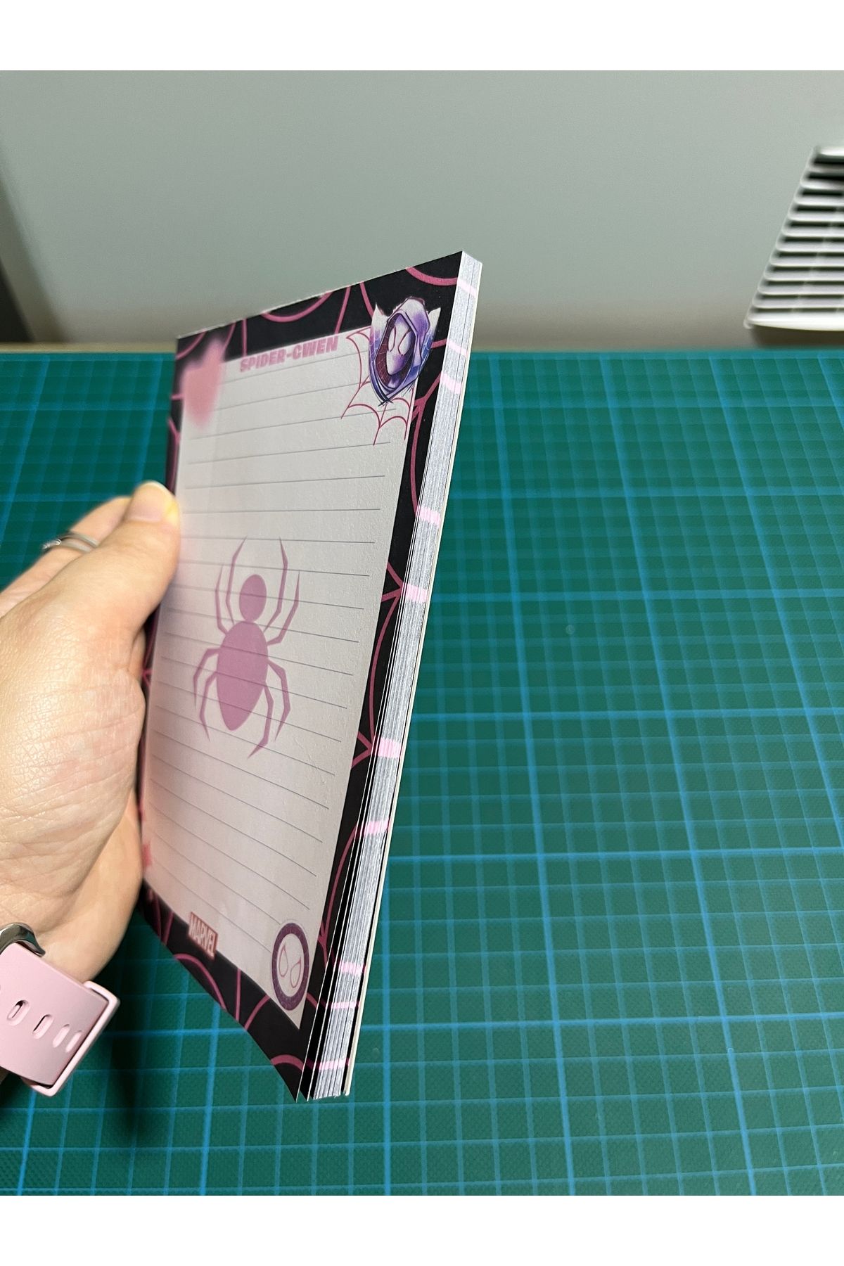 Cuppy Box-Spiderman A6 Size Checked Notebook 2