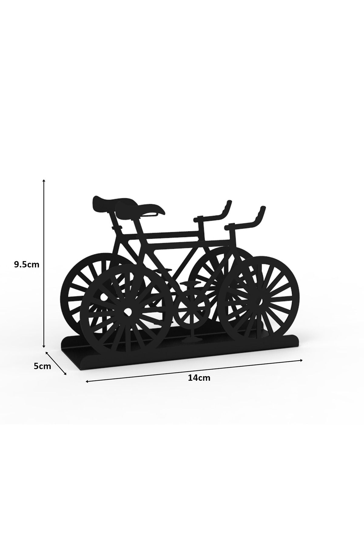 decorelax-Suport pentru șervețele din metal negru cu tematică pentru biciclete 6