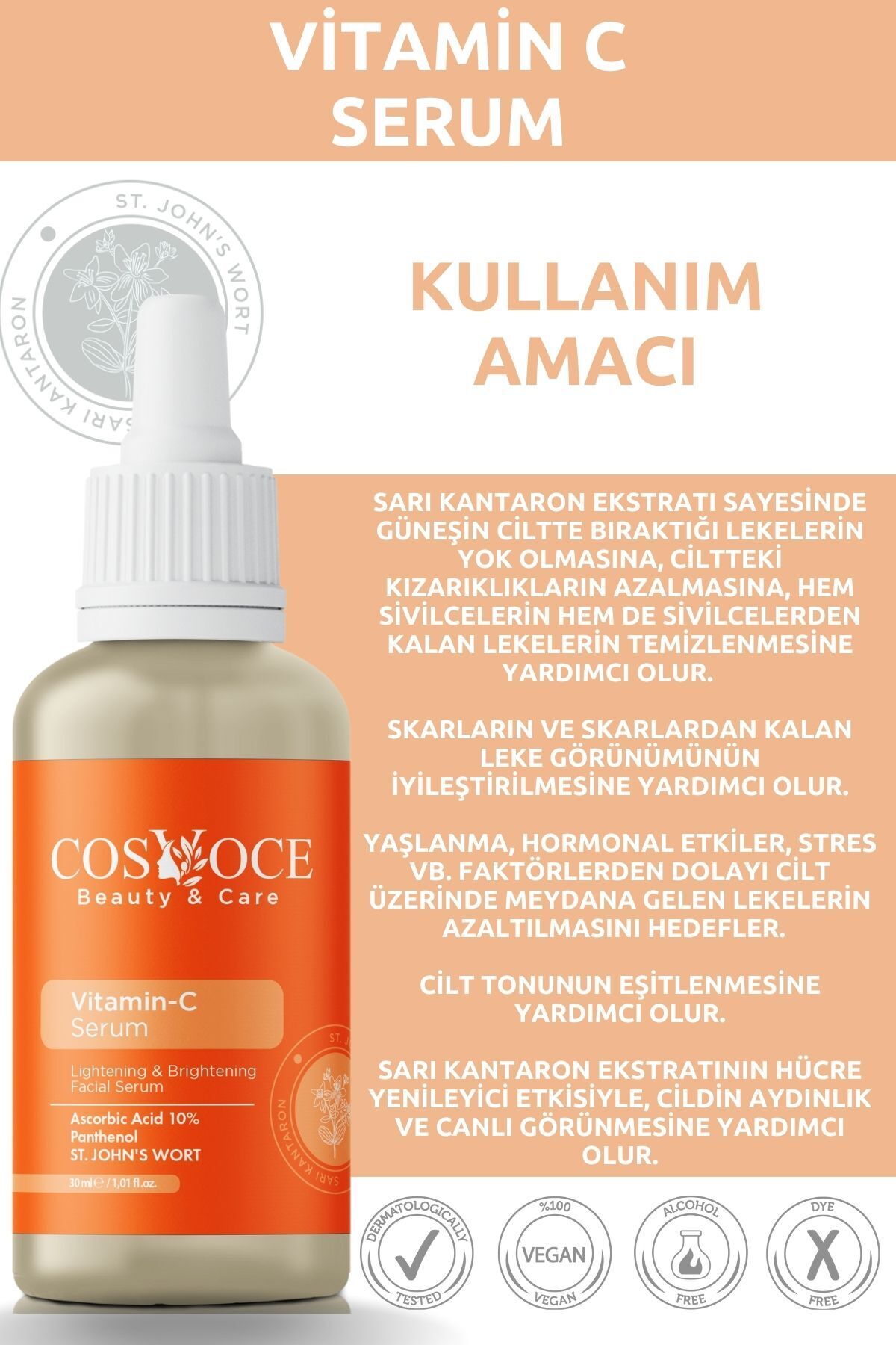 سرم پوست   COSVOCE | TYCOTTFXGN169930334656173 اورجینال - تصویر 2