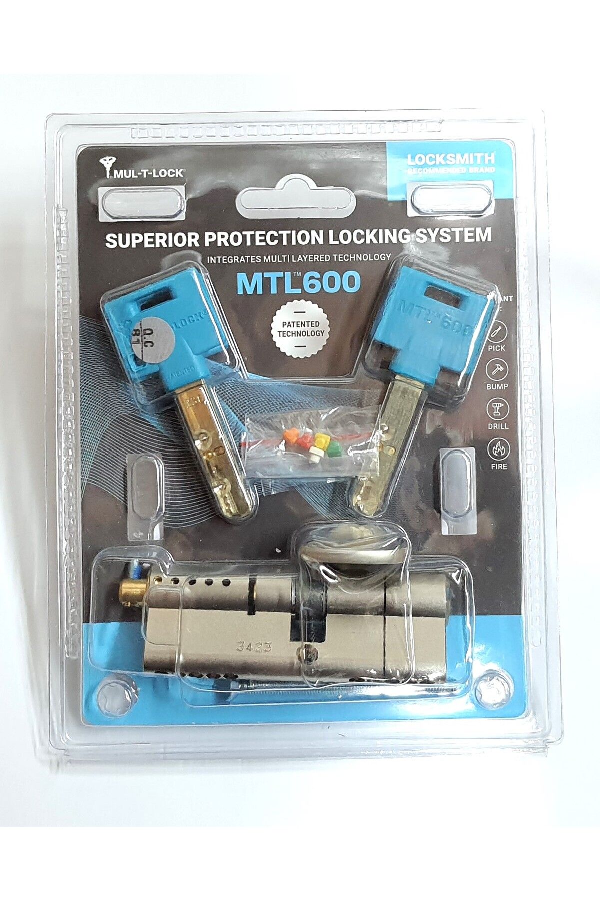 Multlock Mtl600 Interactive Yüksek Güvenli Tuzaklı Mandallı Barel 83 Mm 3 Anahtar - 1