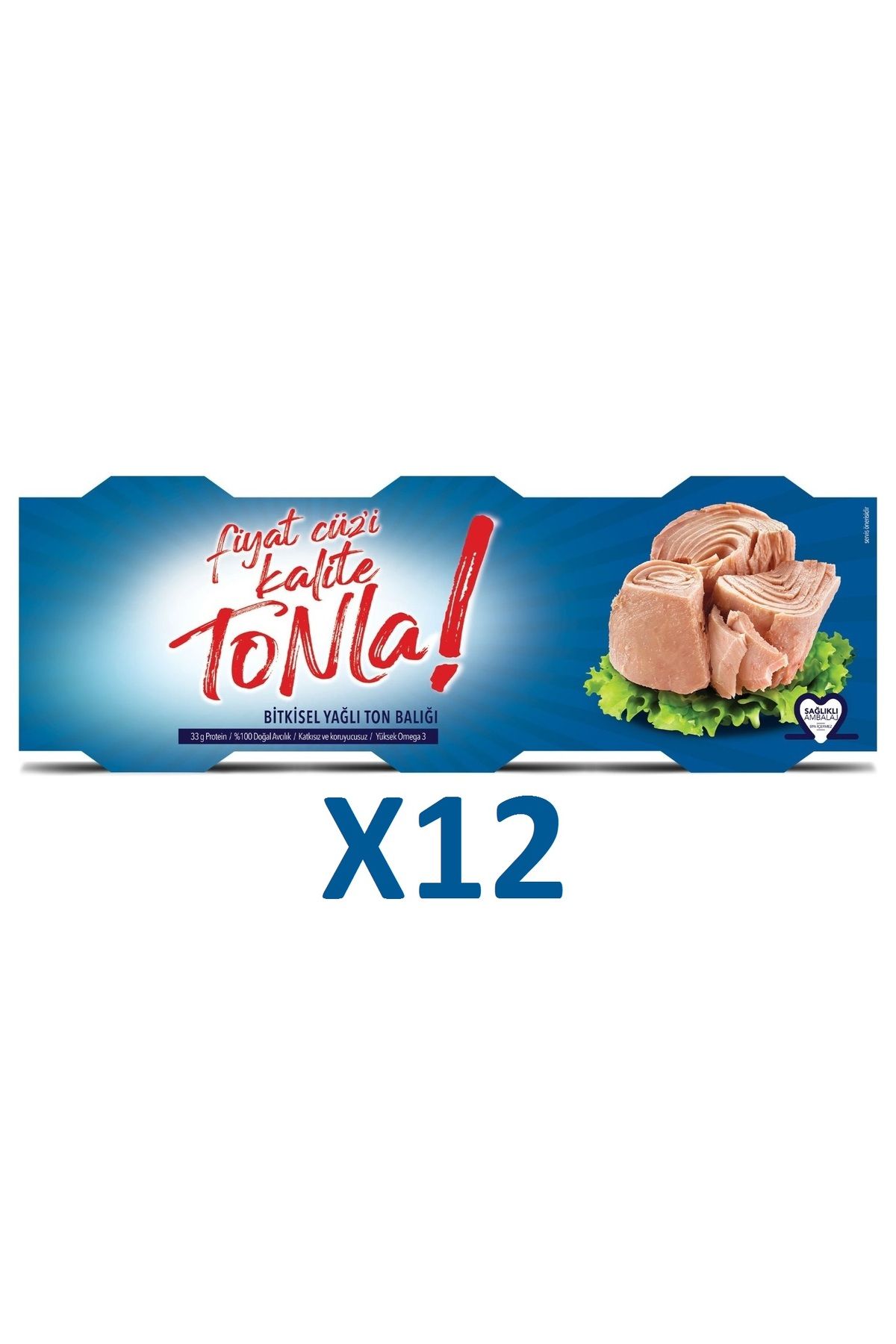 Dola Fiyat Cüz'i Kalite Tonla Bitkisel Yağlı Ton Balığı 3x75g 12 Adet