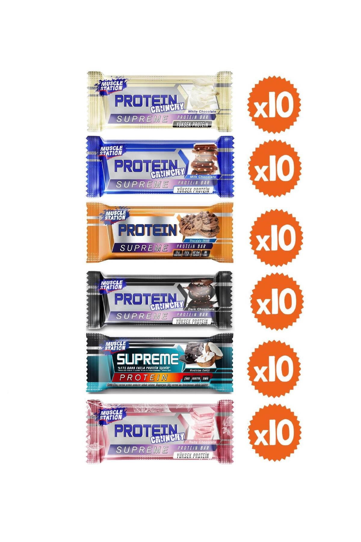 Muscle Station Protein Supreme Bar Karma Set 6 Ce it 60 Adet Fiyat Yorumlar Trendyol