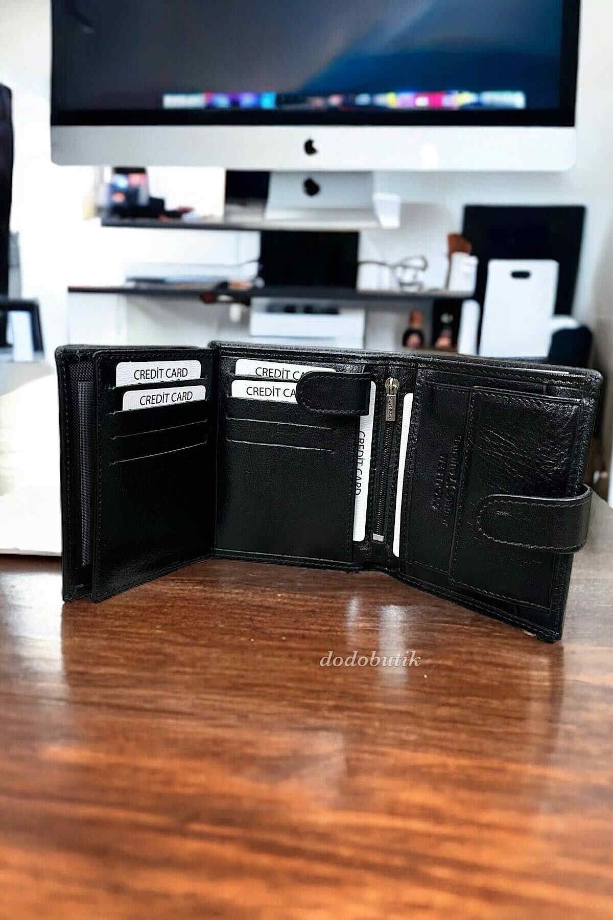 کیف پول مردانه مشکی Dodo4men | DD02P اورجینال - تصویر 3