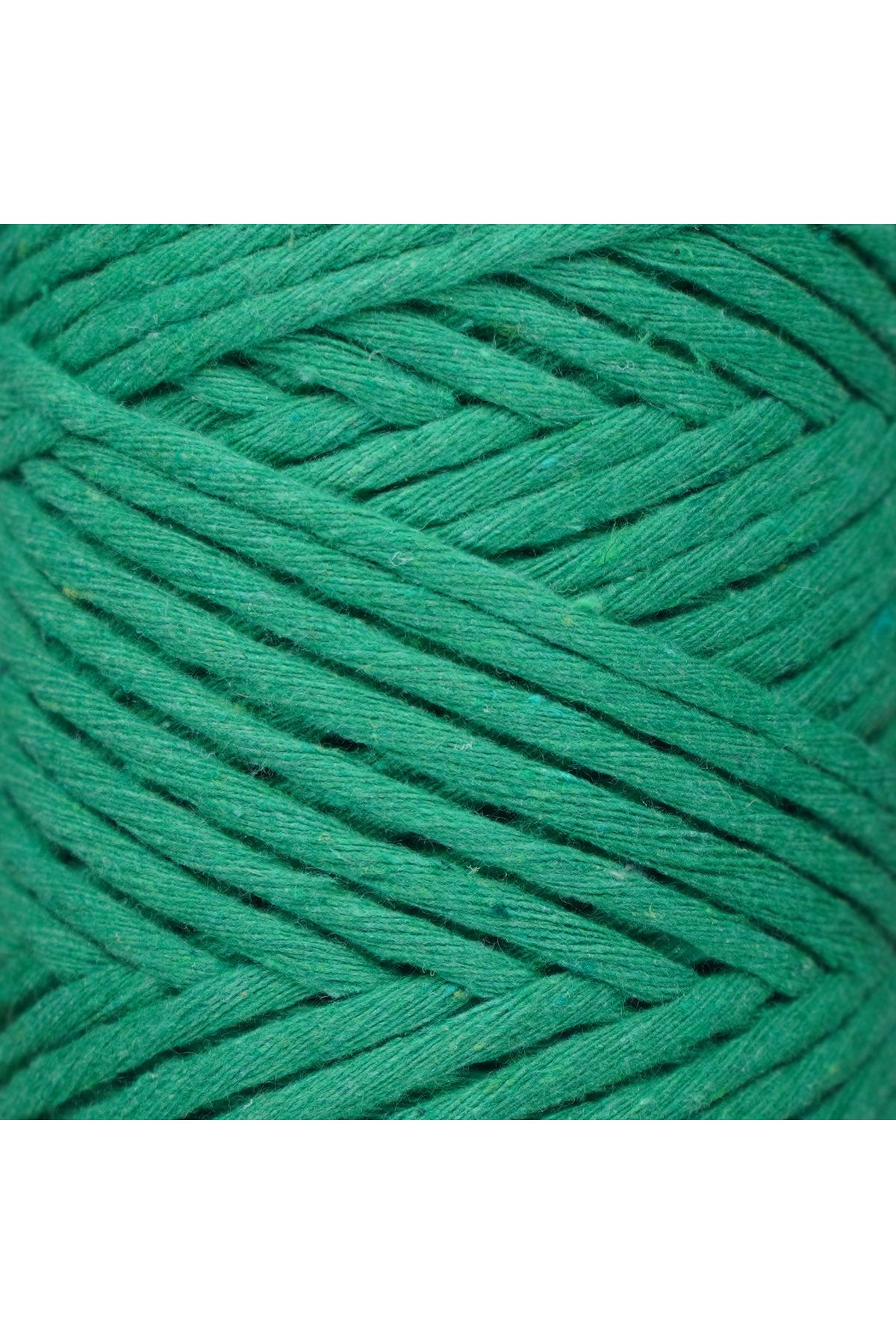 Makromecity-Scalloped Macrame Thread 3mm Scalloped Cotton Macrame Thread Macrame Thread Benetton Green 3