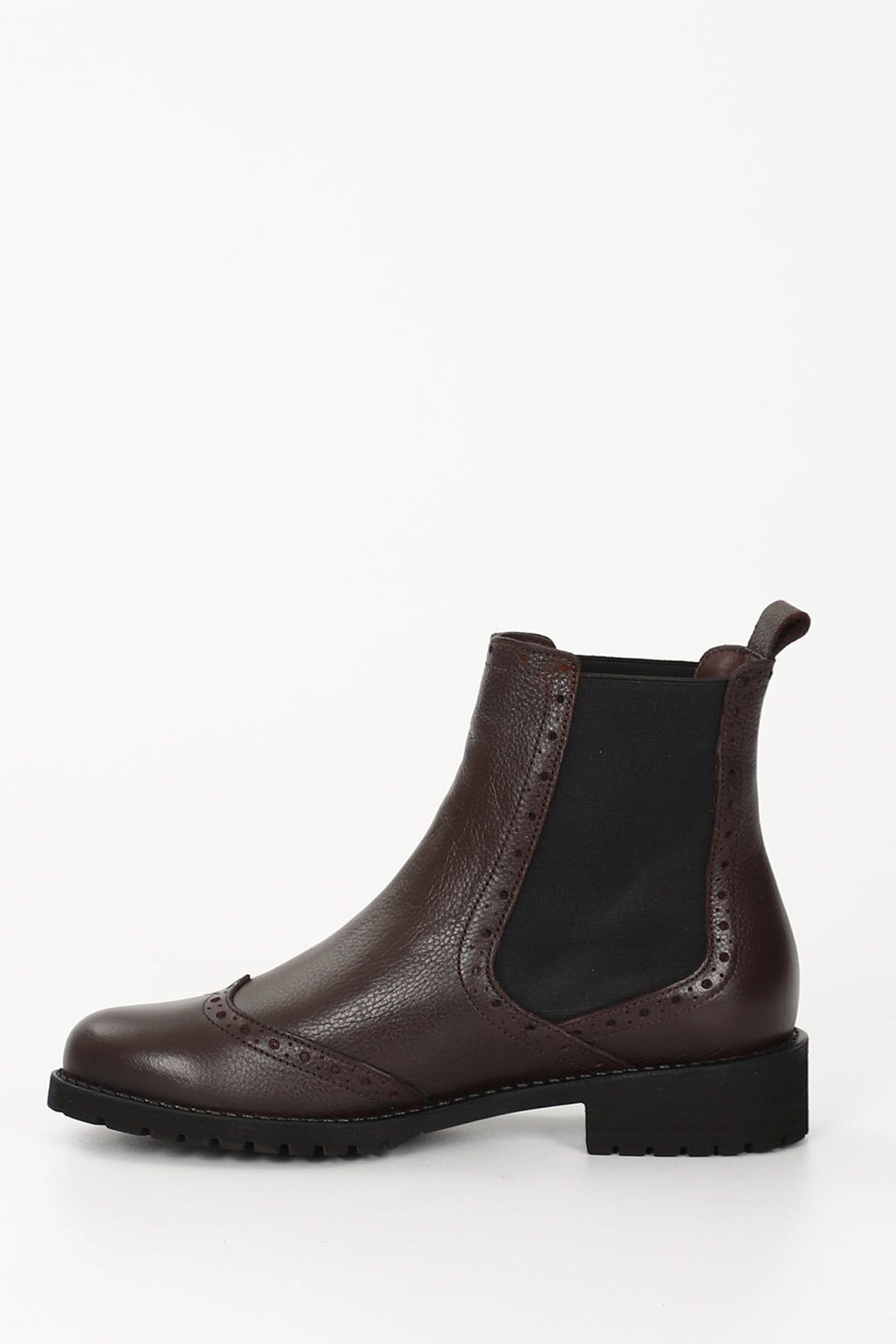 G NDER R Claret Red Floater Genuine Leather Round Toe Rubber
