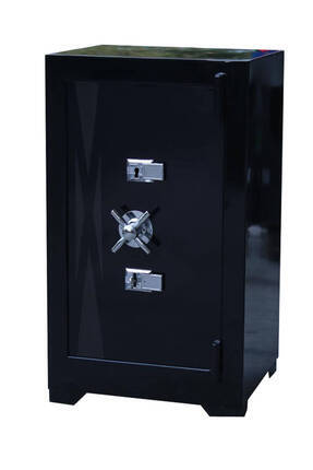 ömer faruk 55 CM SİYAH TEK RENK ANAHTARLI ÇELİK PARA KASASI