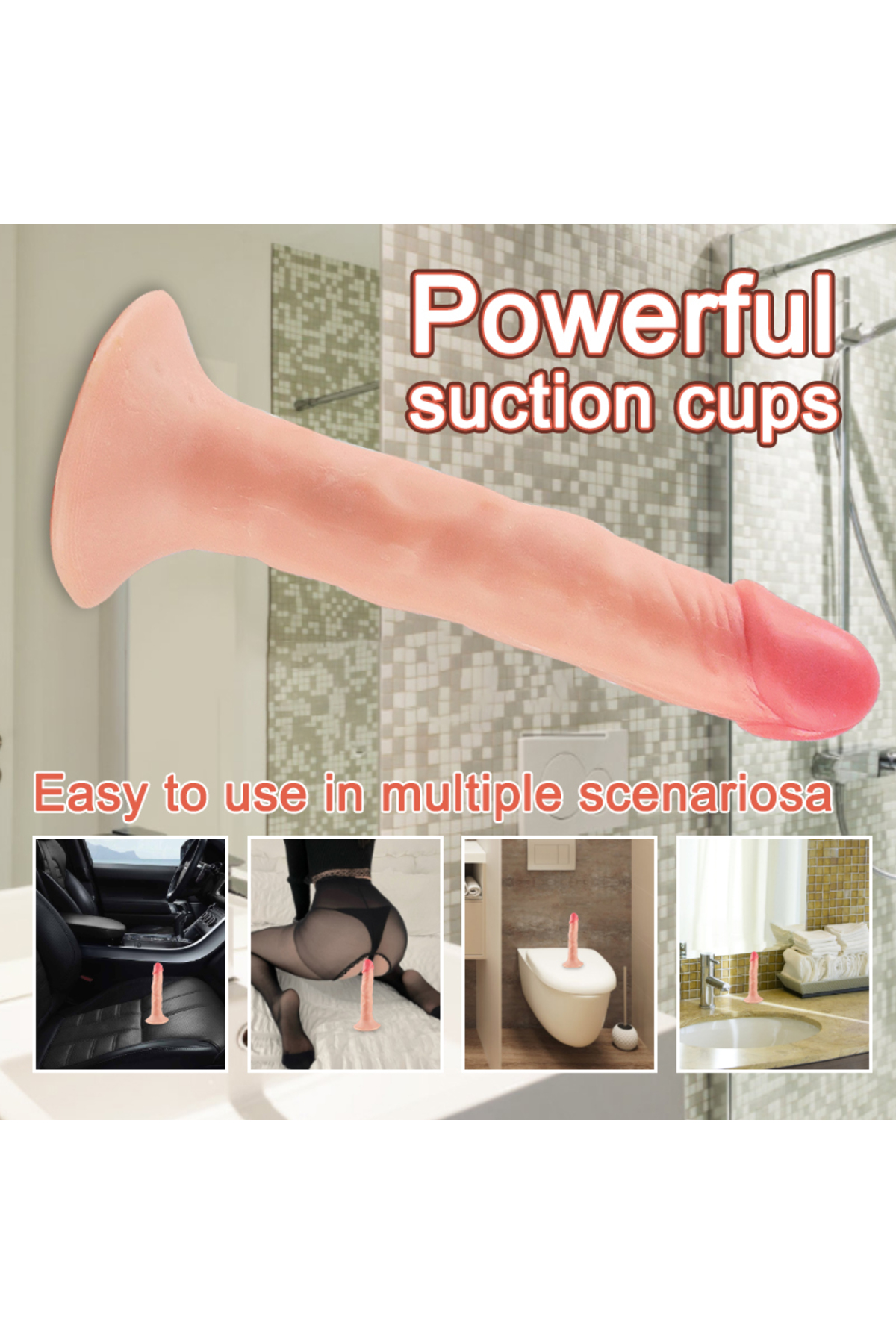 Dildo 16 CM - Çift Katmanlı Gerçekçi Kayar Deri Ultra Yumuşak Realistik Yapay 4