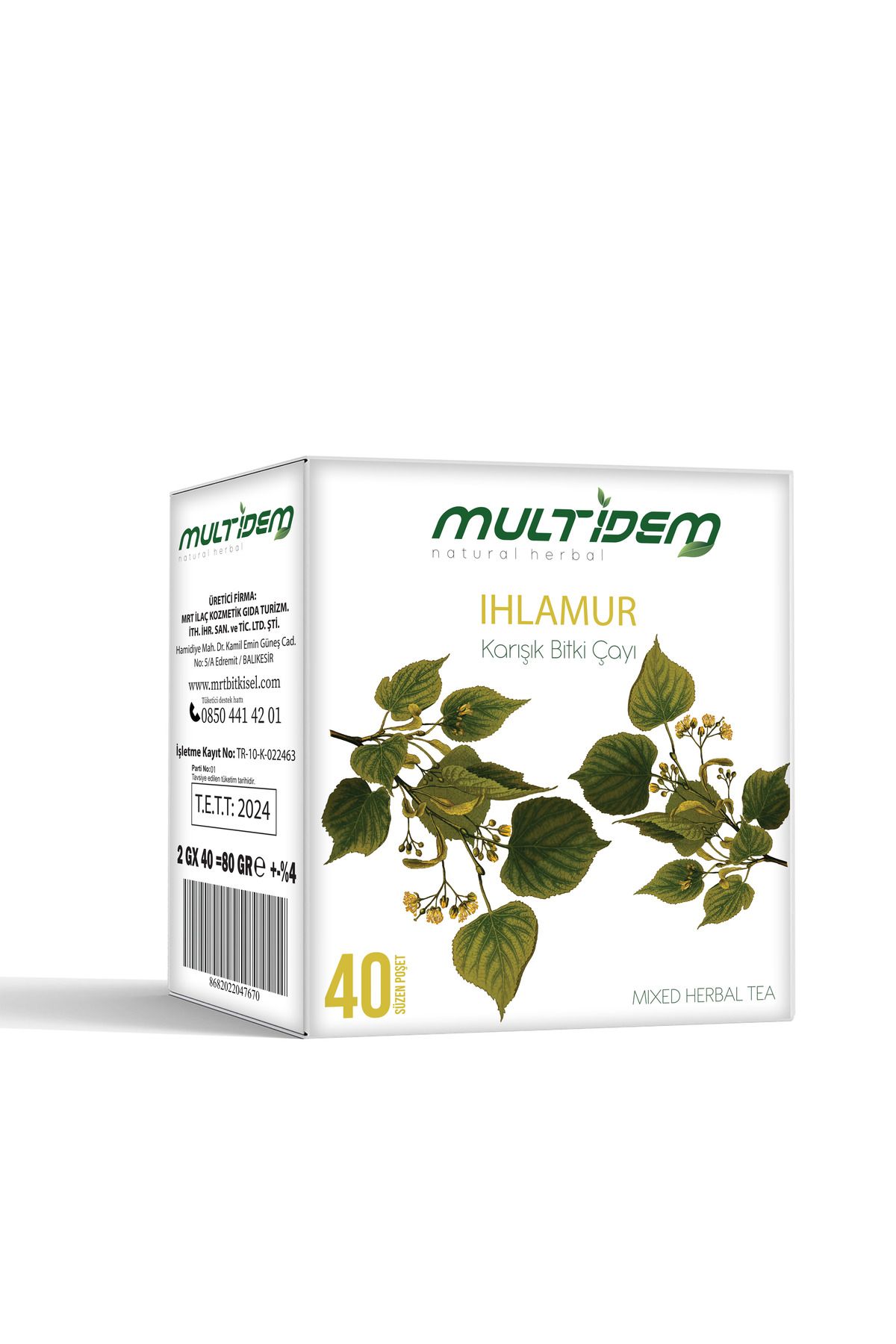 multidem Ihlamur 40'lı Süzen Poşet