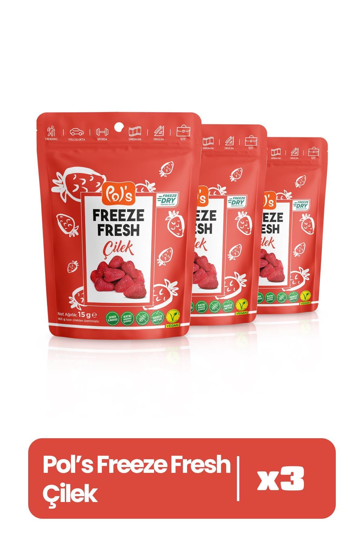 paquet de 3 fraises fraîches à congeler