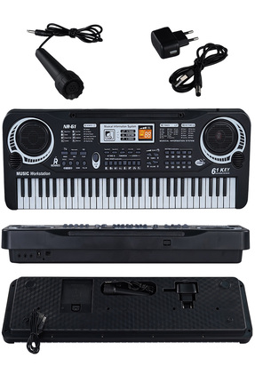 rennes Nr-61bk Çocuklar Için Pilli Mikrofonlu 61 Tuşlu Eğitici Org (3-12 YAŞ)