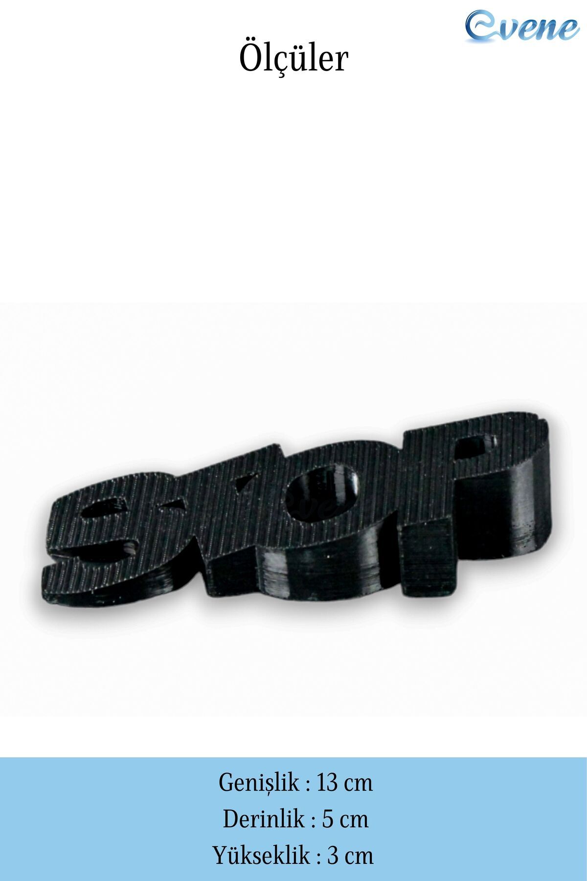 Evene-Black Decorative Door Stopper - 4Pcs Model Holder and Stopper 2