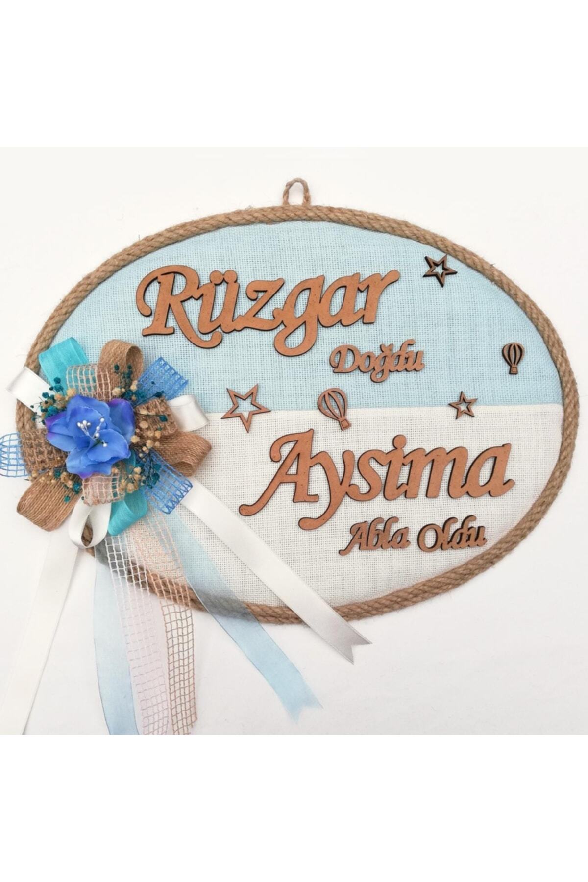 Lora Davet Bebek Kapı Süsü, Hastane Kapı Süsü, Duvar Süsü, Bebek Çelengi (1 Adet) Çok Renkli - 3622