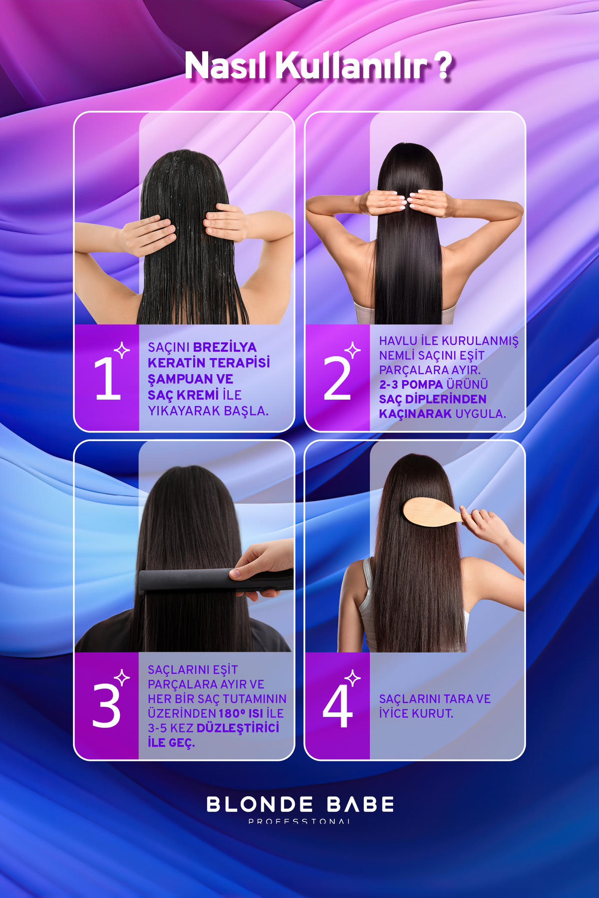 Brezilya Keratin Terapi Bakım Spreyi 300ml — bld — تصویر 2 از 2