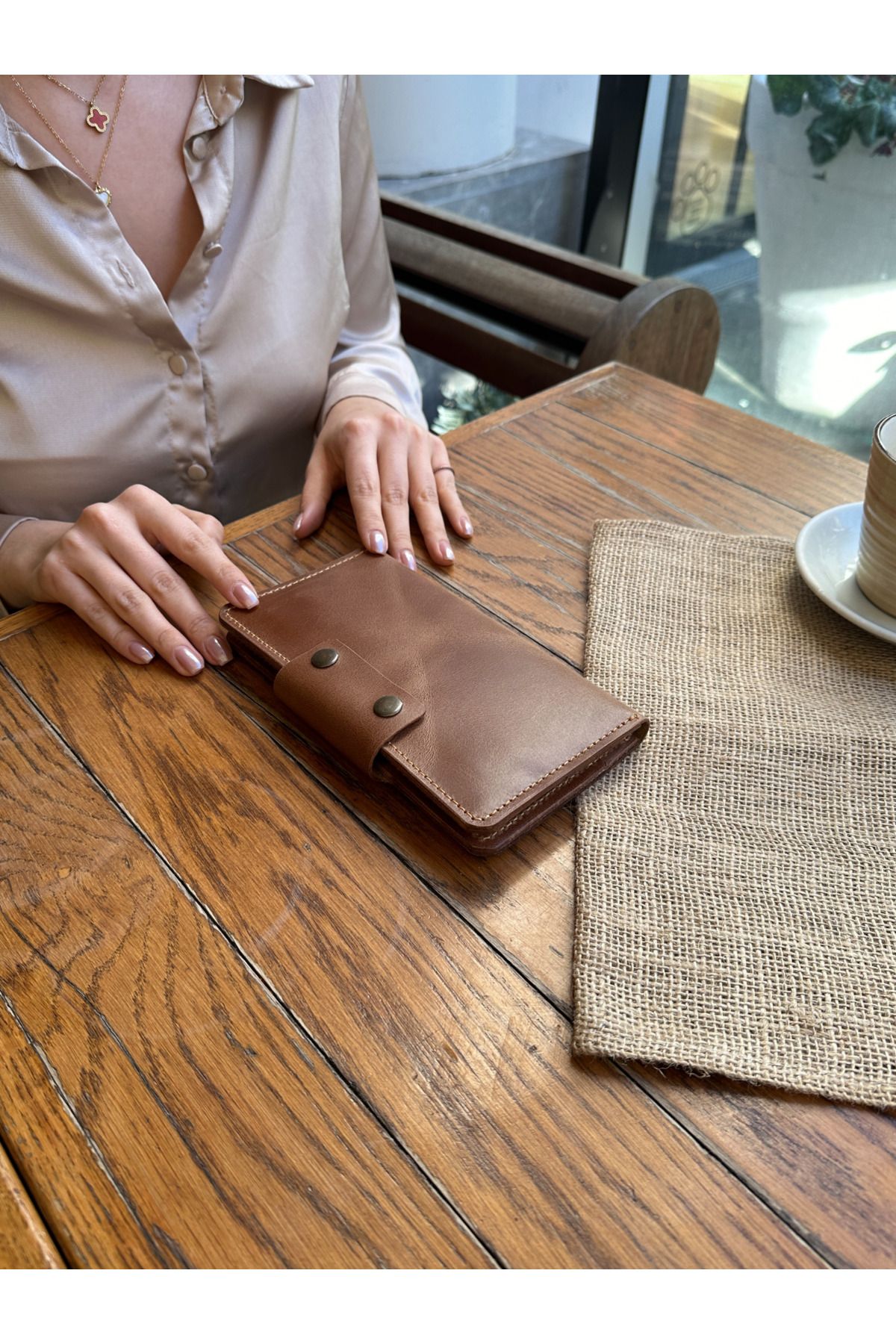 کیف پول مردانه و زنانه واقعی چرم بلند با Leather Anatolia