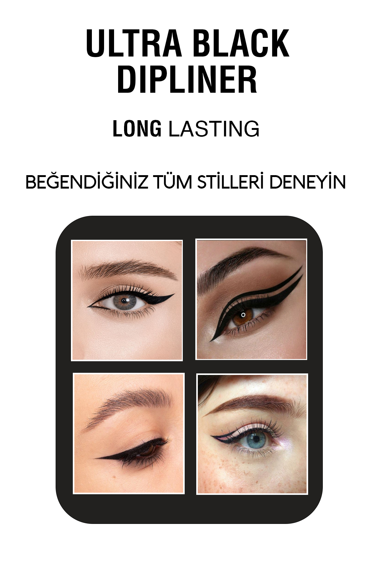 Ultra Black Dipliner Yoğun Siyah Likit Dipliner Uzun Süre Kalıcı — مشکی 01 — تصویر 3 از 3