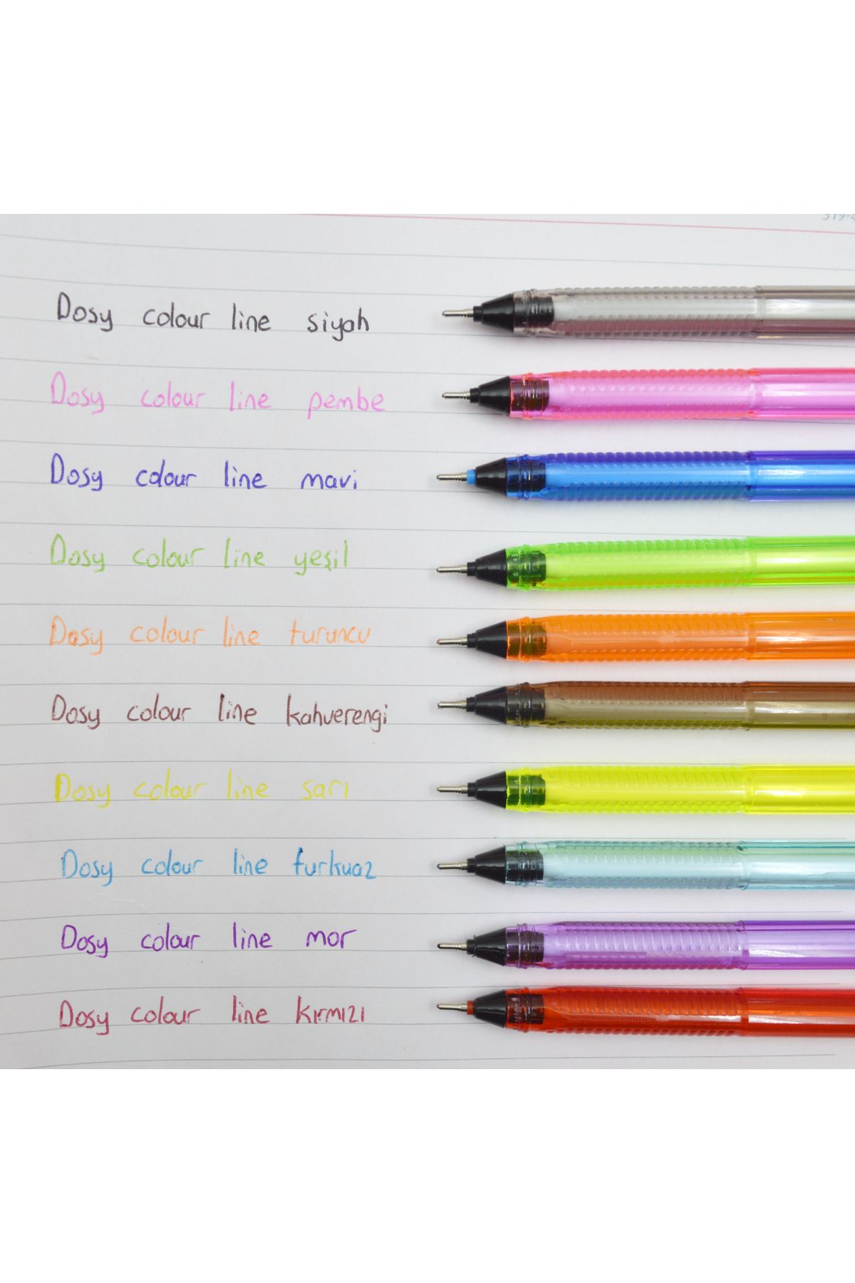 Dosy-Colorline Ballpoint Pen 0.7 Mm Set of 10 with Blister 3