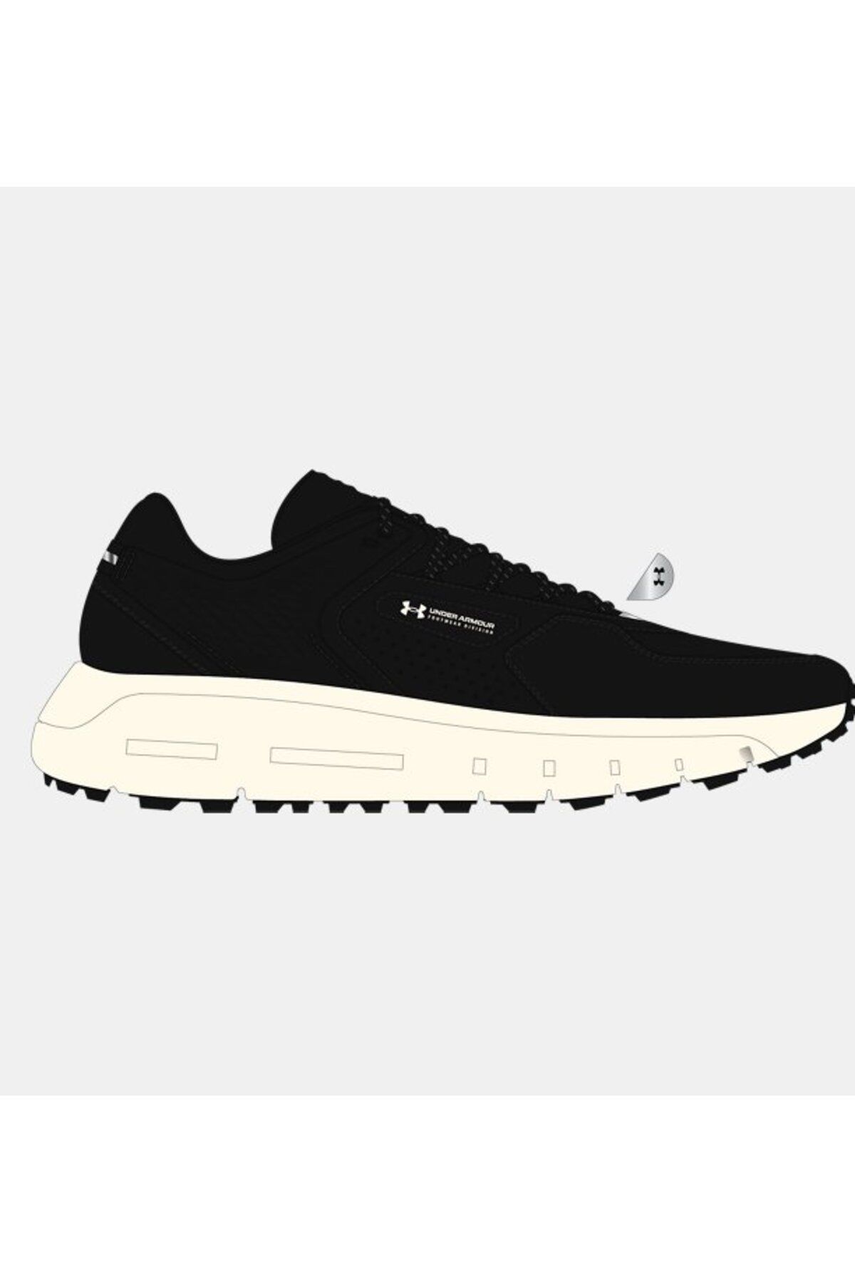 کفش پیاده روی مشکی مردانه های اجلاس سران 3028345 003 Under Armour