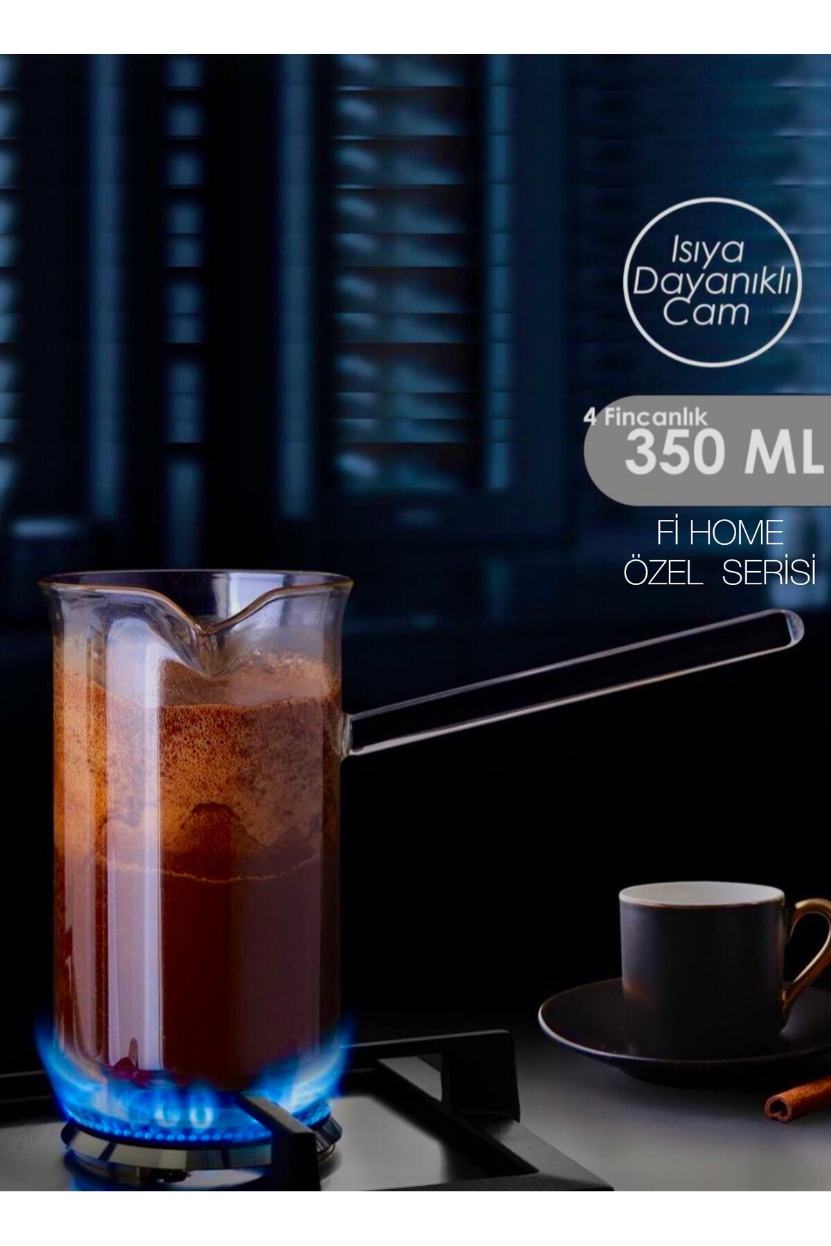 Fİ HOME Isıya dayanıklı Cezve 350ml