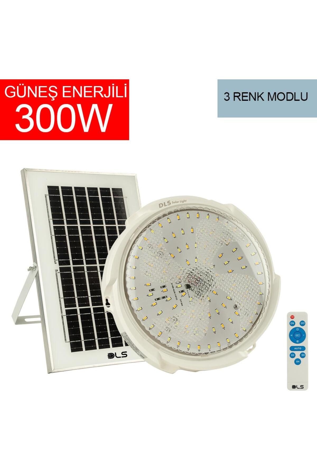 300W Güneş Enerjili Solar Bahçe Çevre  Lambası DLS