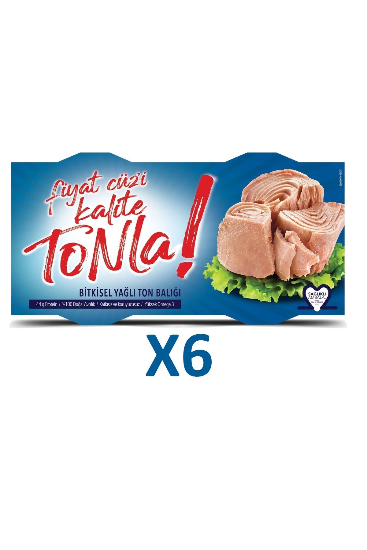 Dola Fiyat Cüz'i Kalite Tonla Bitkisel Yağlı Ton Balığı 2x150g 6 Adet