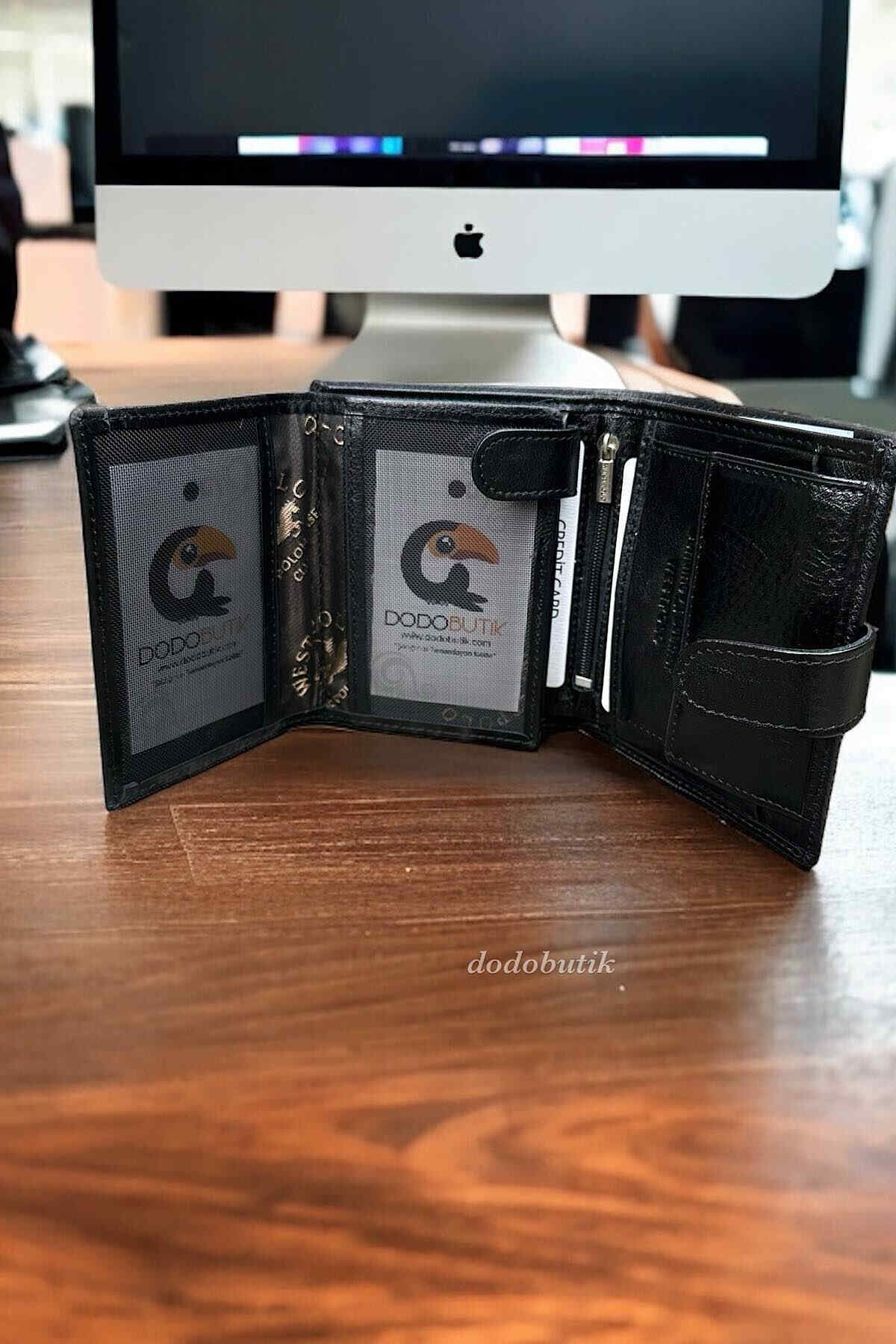 کیف پول مردانه مشکی Dodo4men | DD02P اورجینال - تصویر 2