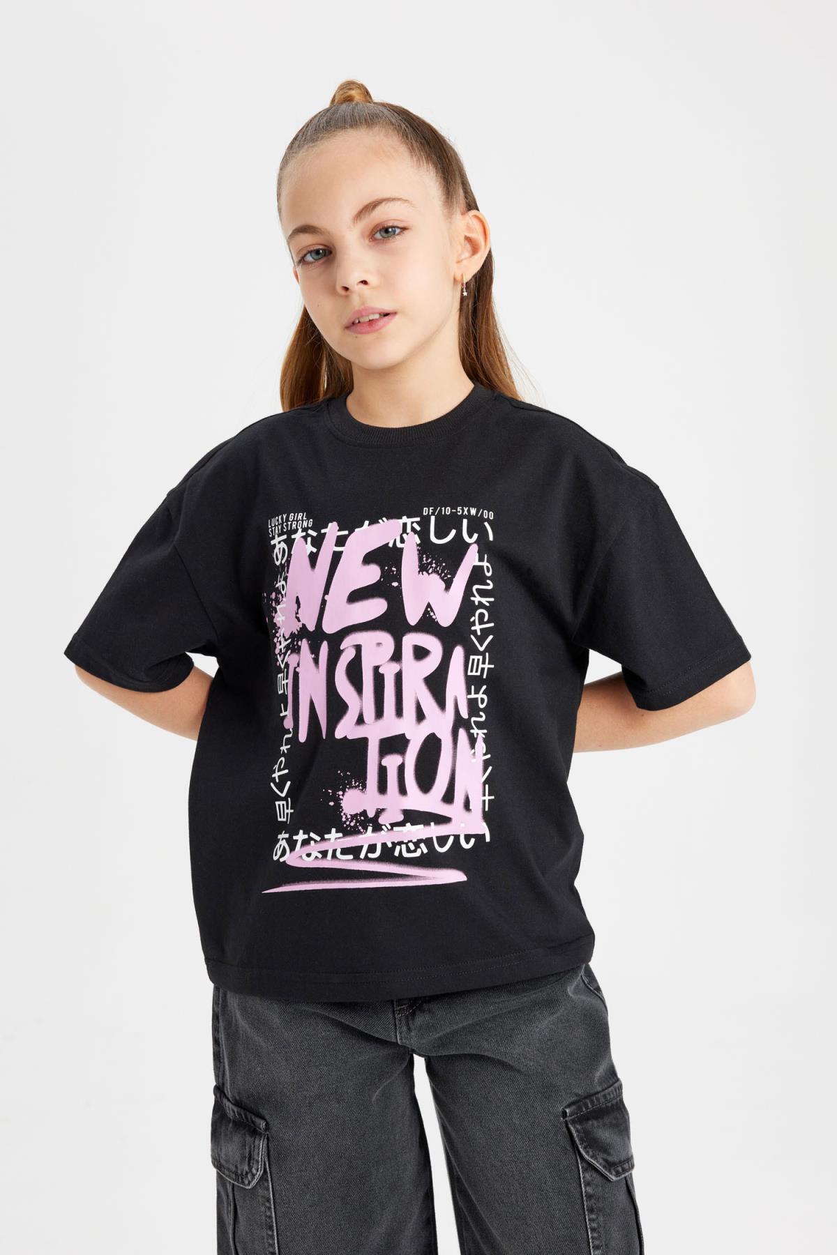 تی شرت دخترانه دفاکتو | B5092A824SM Defacto - Image 4