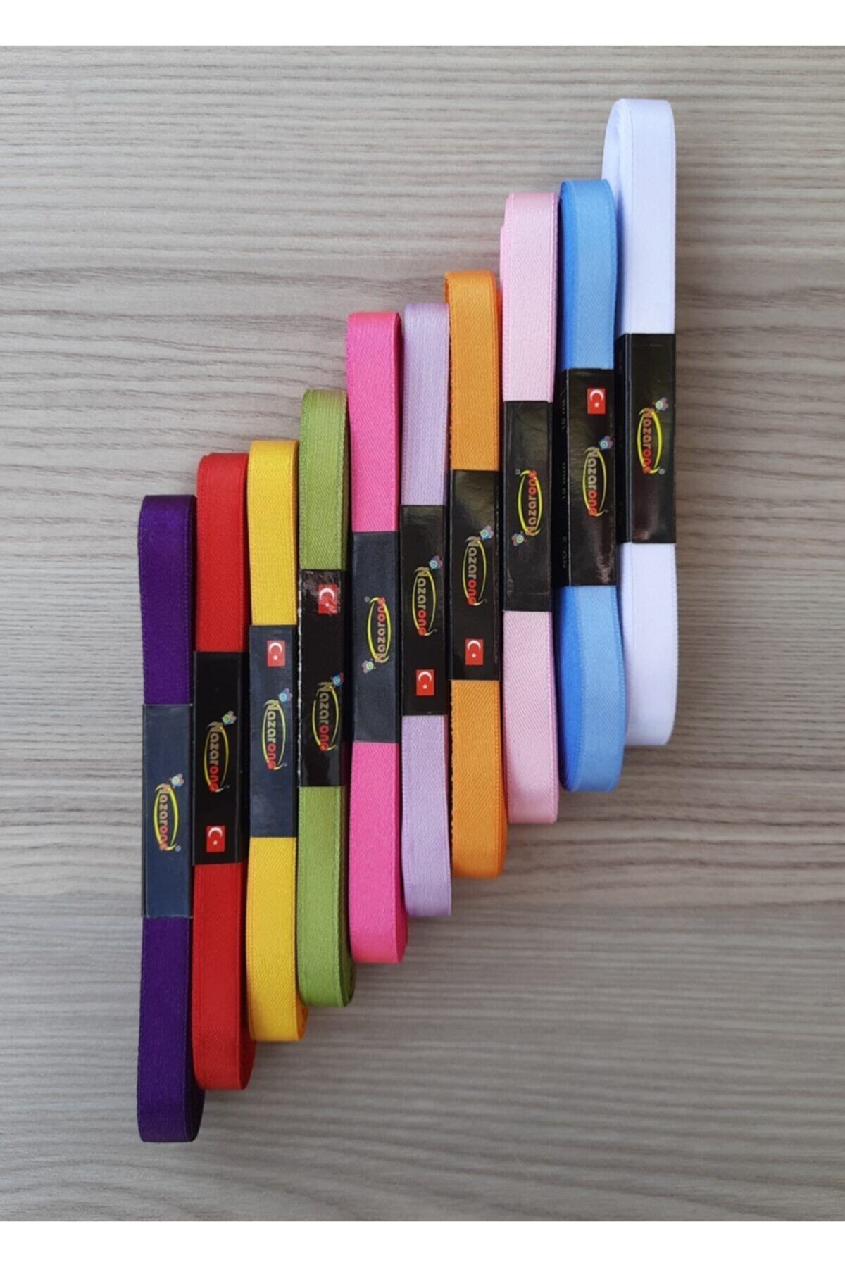 Genel Markalar Saten Kurdale 1 cm Karışık Renkli 10 Adet Model 1