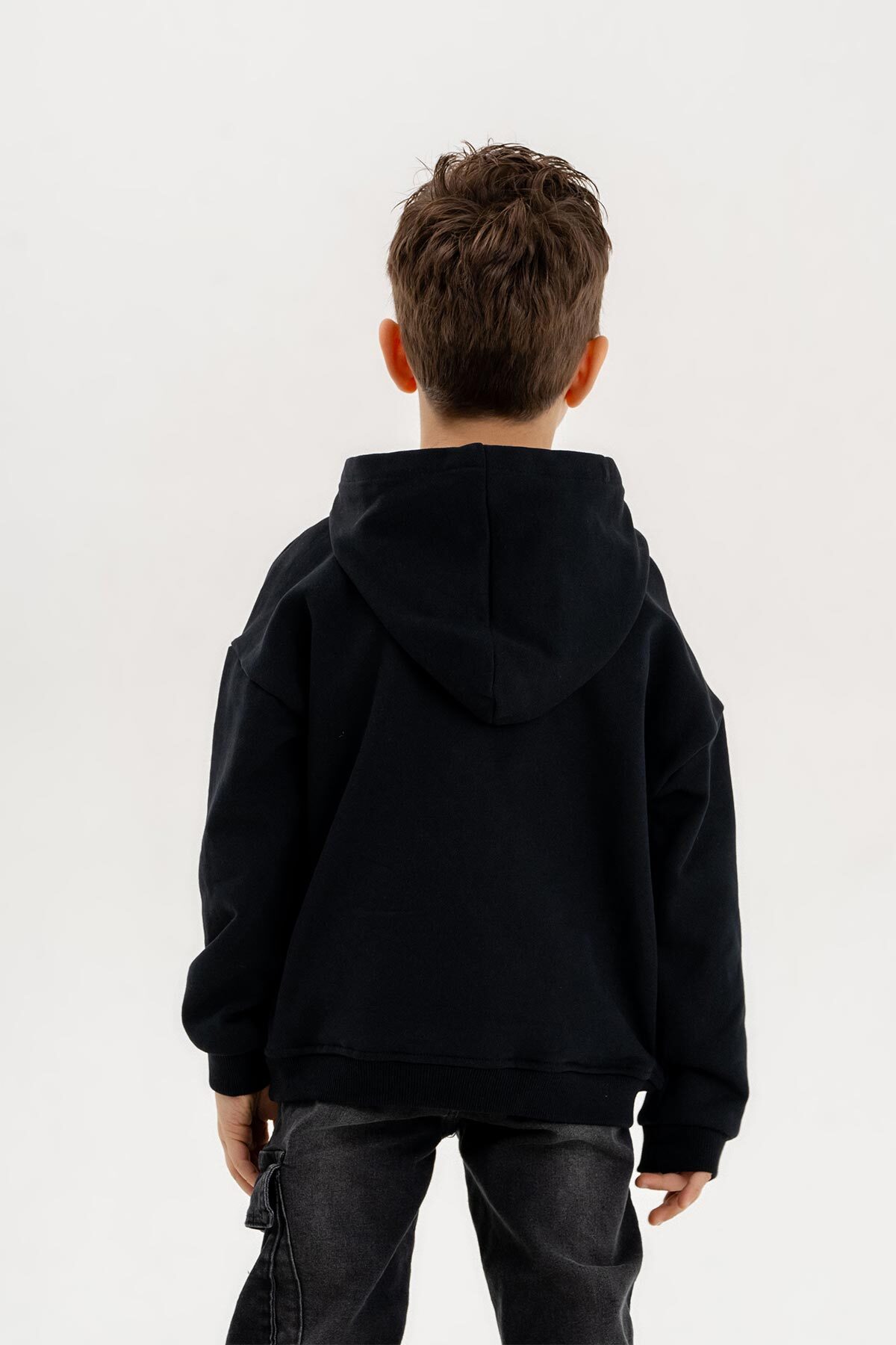 سویشرت پسرانه مشکی Gold Class Kidswear | 23SW069 اورجینال - تصویر 5