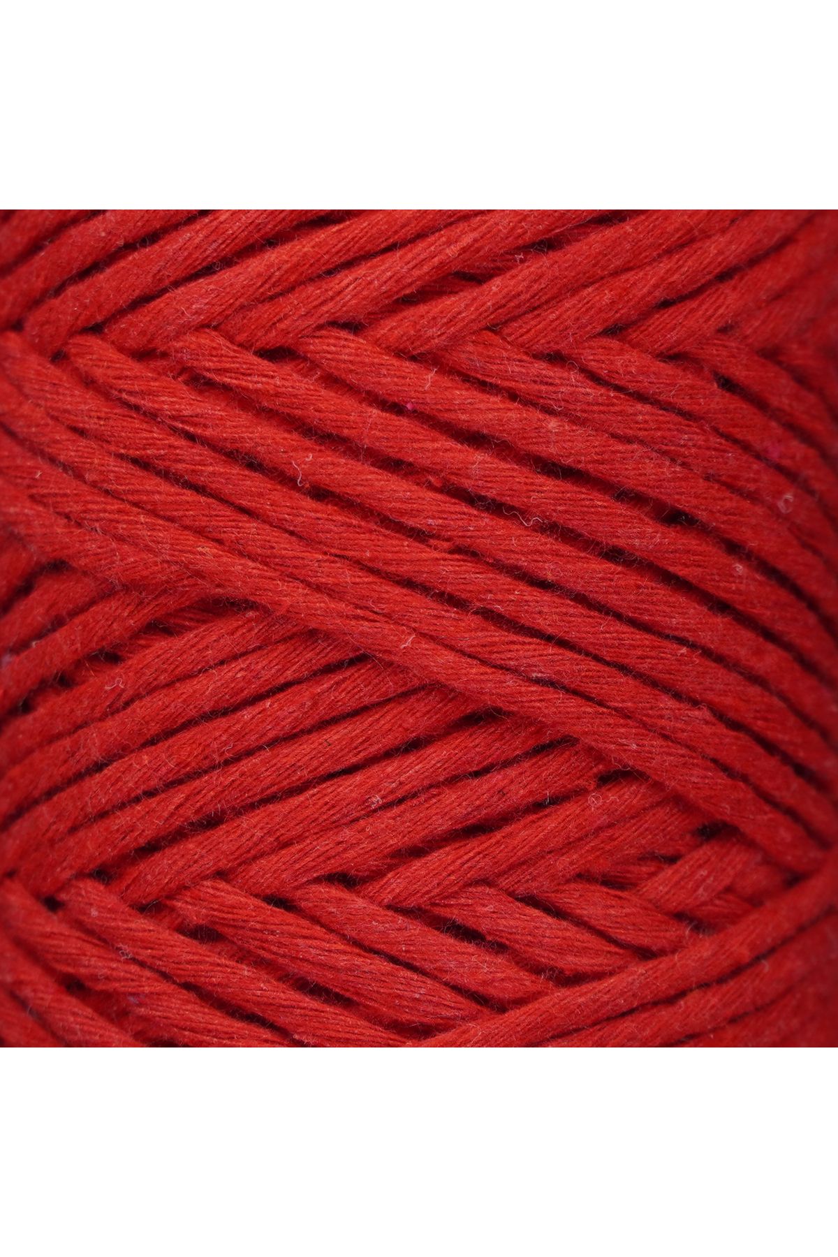 Makromecity-Scanned Macrame Rope 3mm Scannable Cotton Macrame Rope Macrame Rope Red 3