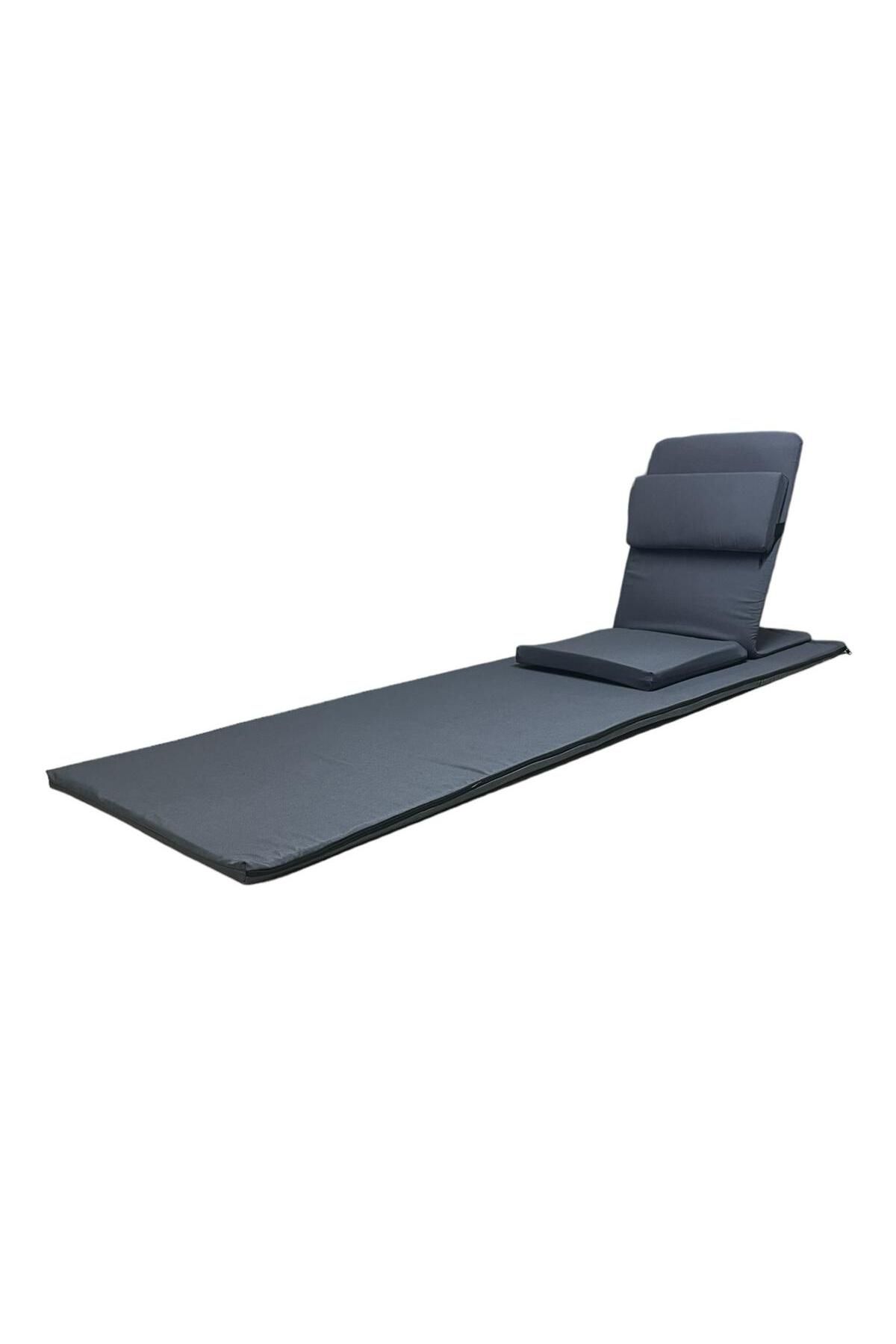 مت یوگا خاکستری صندلی مدیتیشن پشتیبان از کوسن زمینی پشتیبانی می کند + 60x180 پارچه MATT Backjack 3xl REMEGE