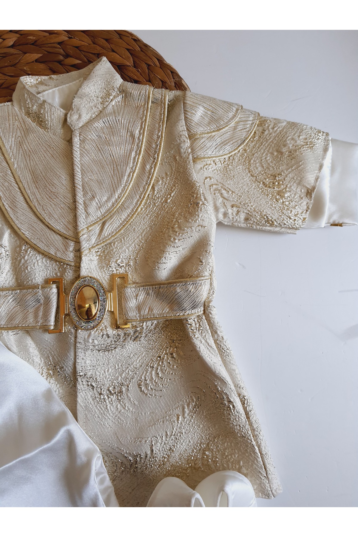 PİLEKİ BABY (PATİKLİ) 0 6 Ay Ve 1 Yaş Mevlüt Ve Sünnet Kıyafeti Bebek Mevlütlük Sünnetlik Takım fotoğrafı 5 (önizleme)