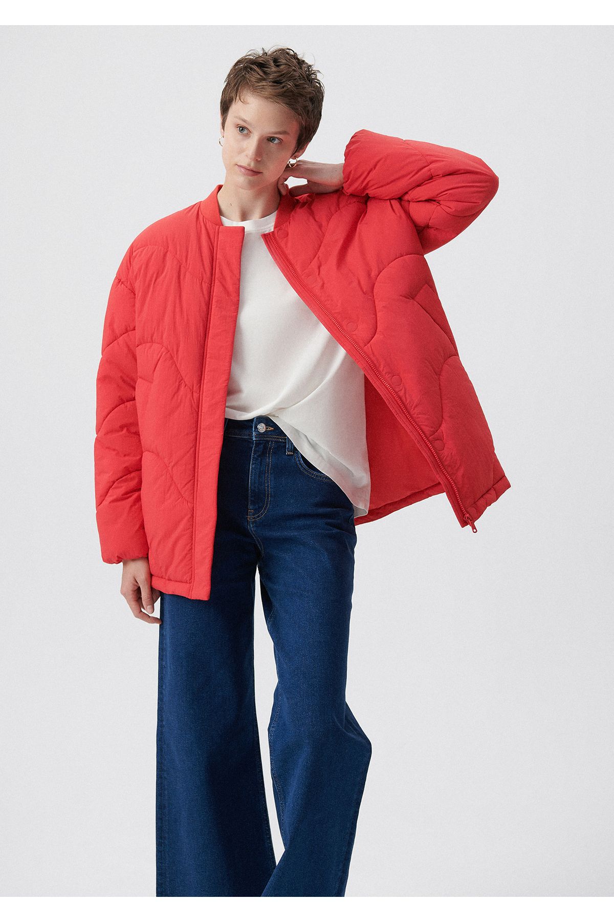 Zara red jacket mens sales