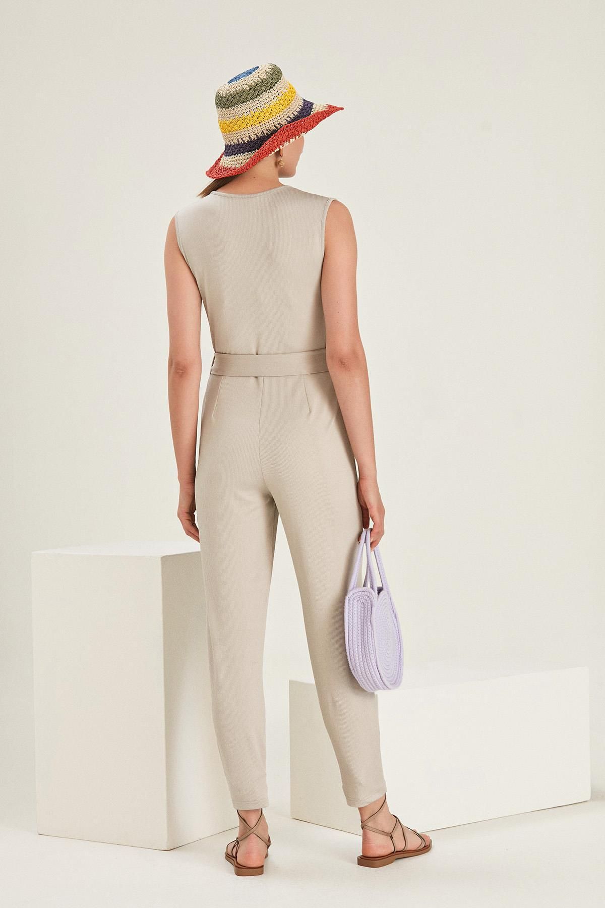 ALEXANDERGARDI-Double Breasted Corduroy Jumpsuit (B21-43700) 6