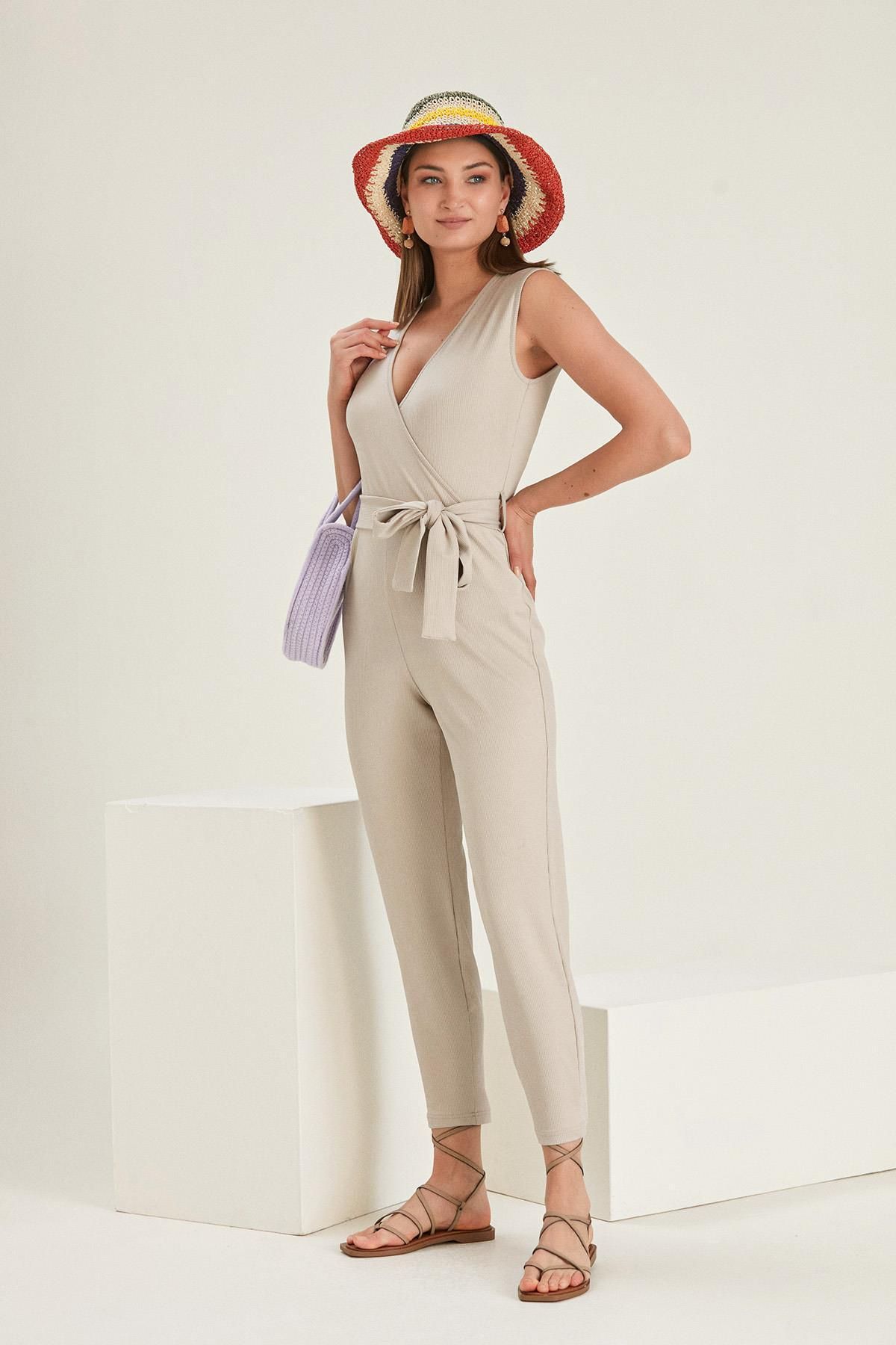 ALEXANDERGARDI-Double Breasted Corduroy Jumpsuit (B21-43700) 2