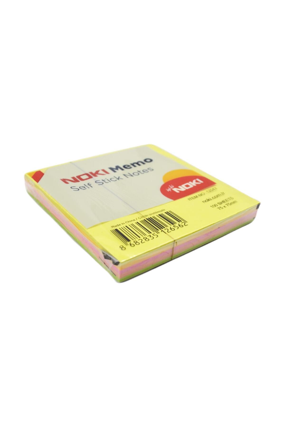 Noki Memo Stick Notes 75x75 mm Cube Neon Adhesive Note Paper 100 Sheets 12042 Trendyol