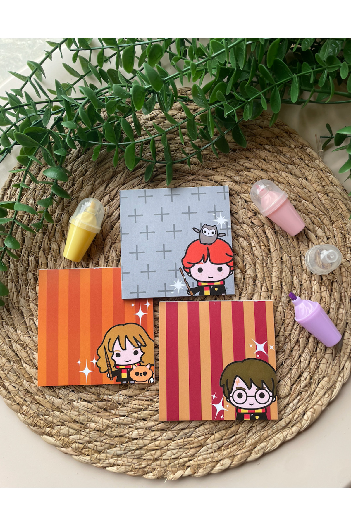 steplanner Harry Potter Notepad/memopad 3'lü Not Defter Seti