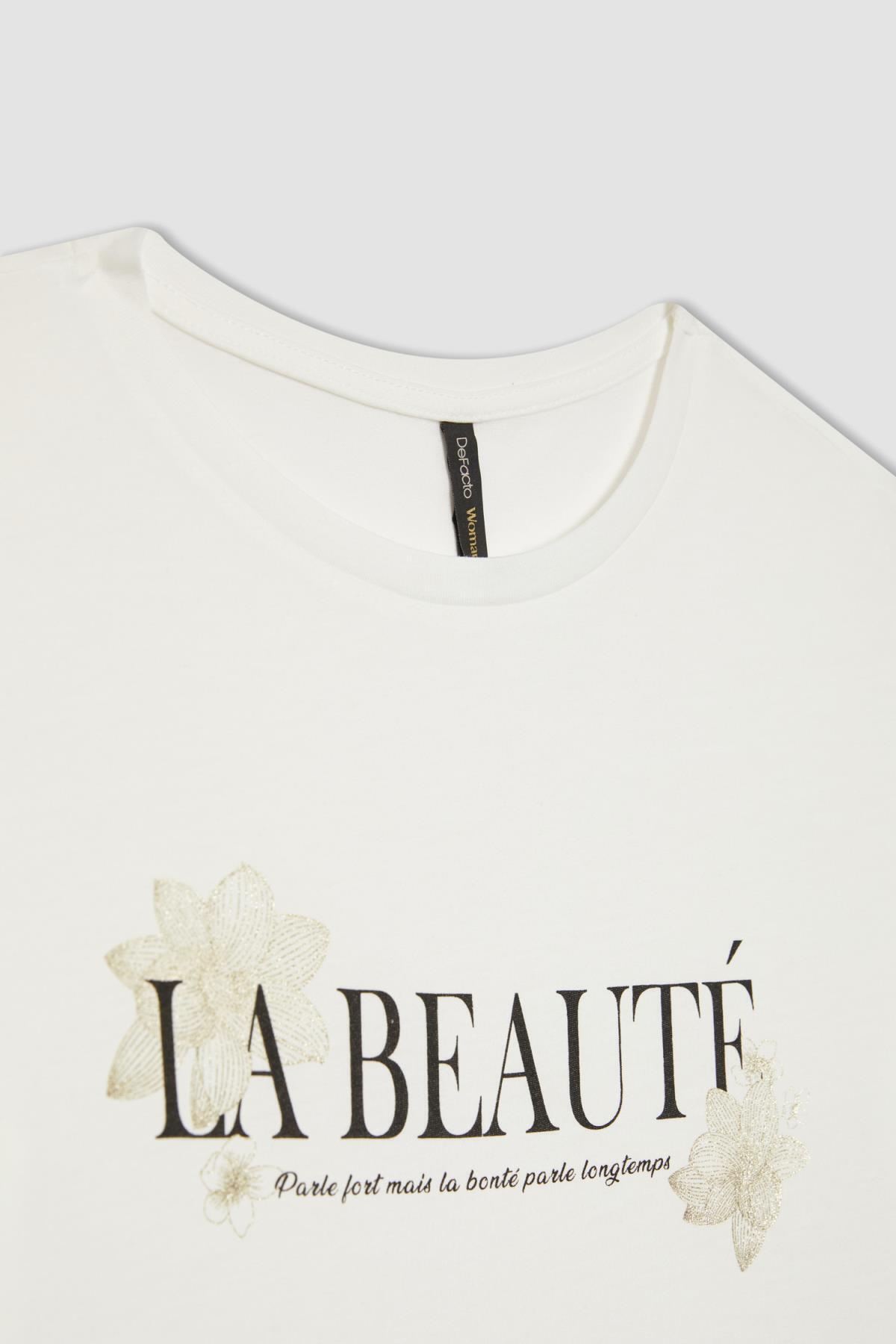 تی شرت زنانه دفاکتو | C2106AX24SP Defacto - Image 2