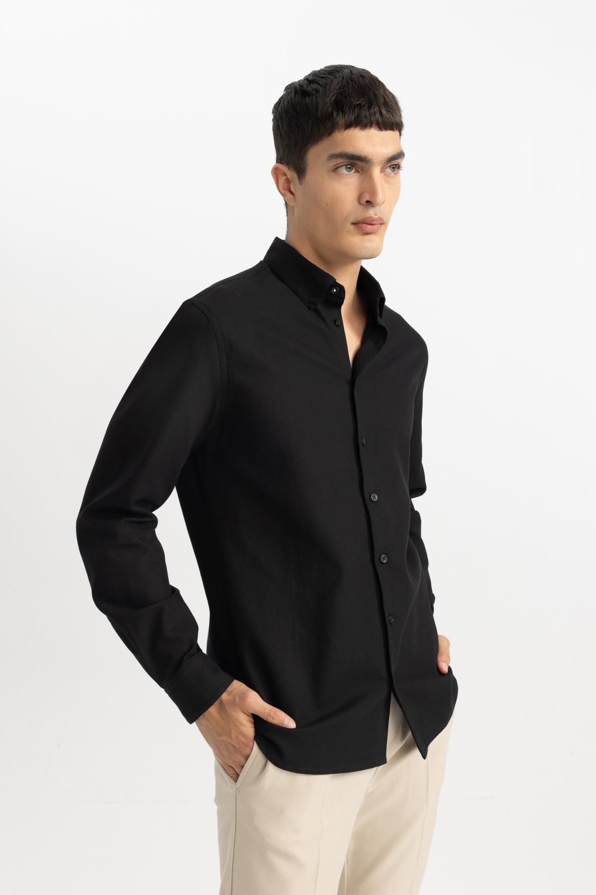 پیراهن مردانه دفاکتو | B7383AX24SP Defacto - Image 3