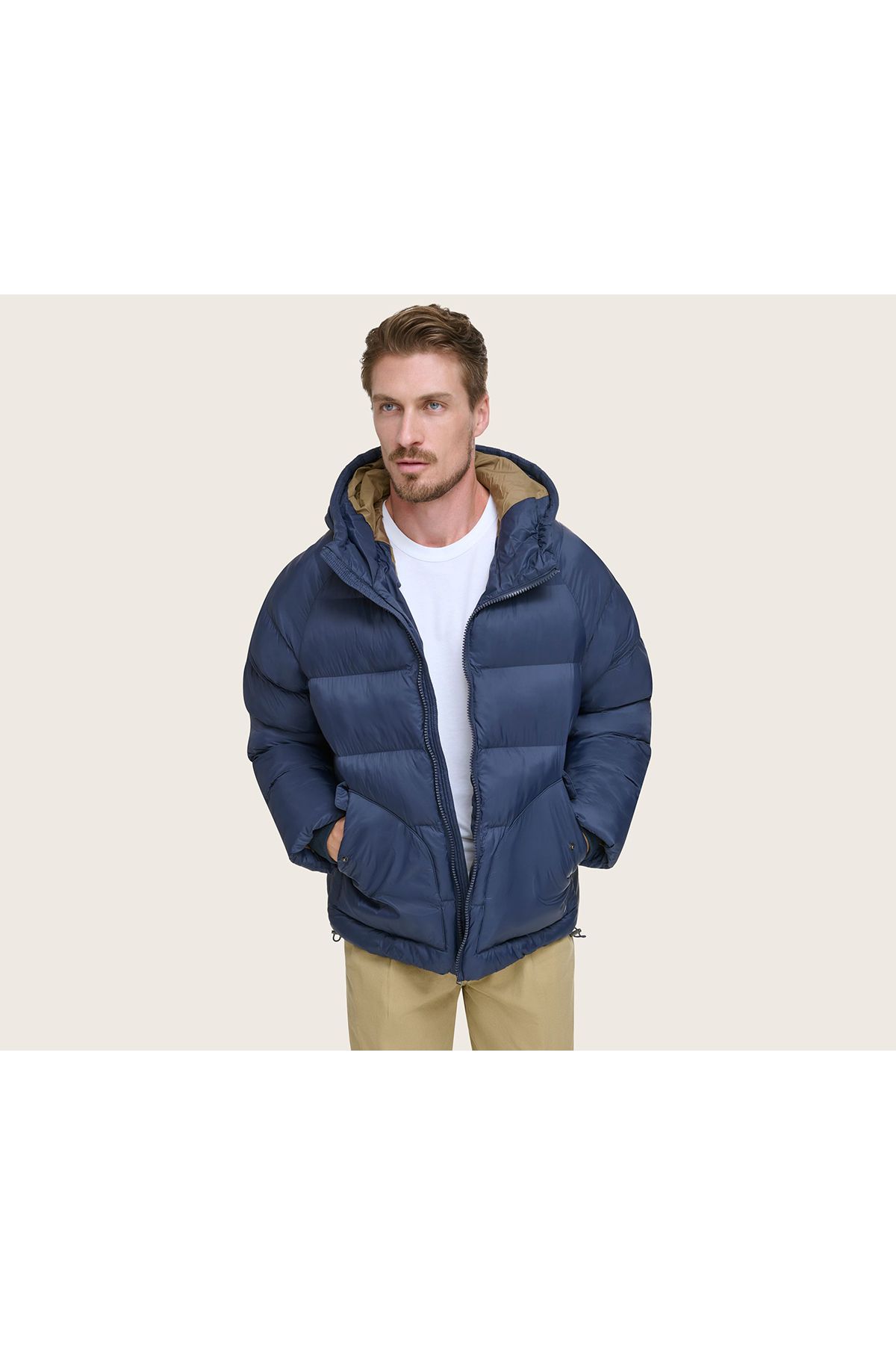 Dockers hooded city parka navy blue mont online