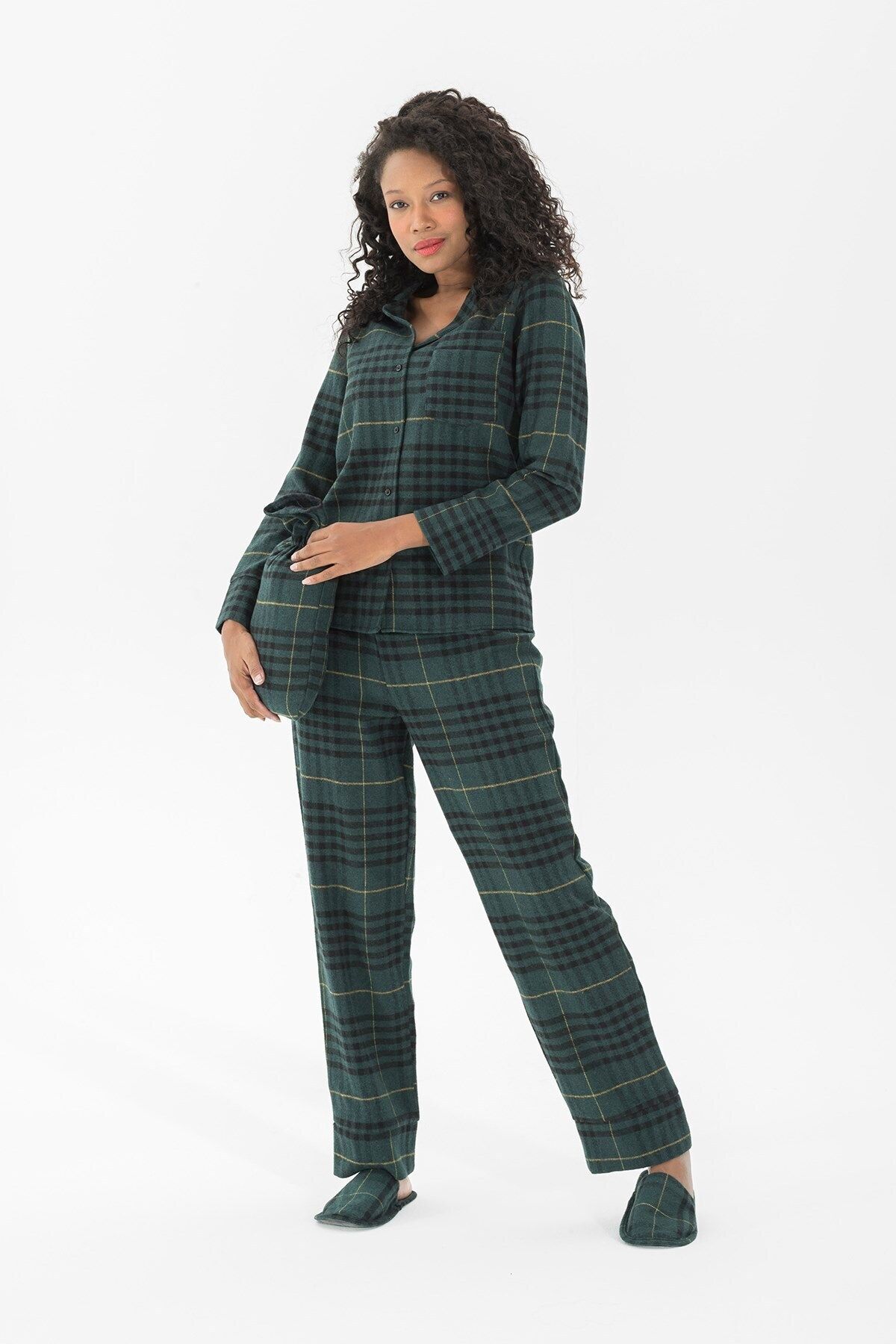 Pajama set with slippers store